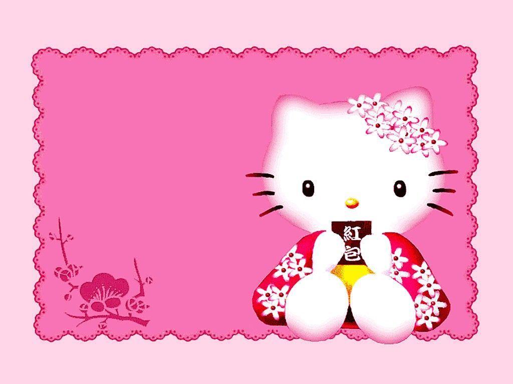 1024x768 Hello Kitty Christening Invitation Free Printable. Hello kitty invitation card, Hello kitty invitations, Hello kitty image