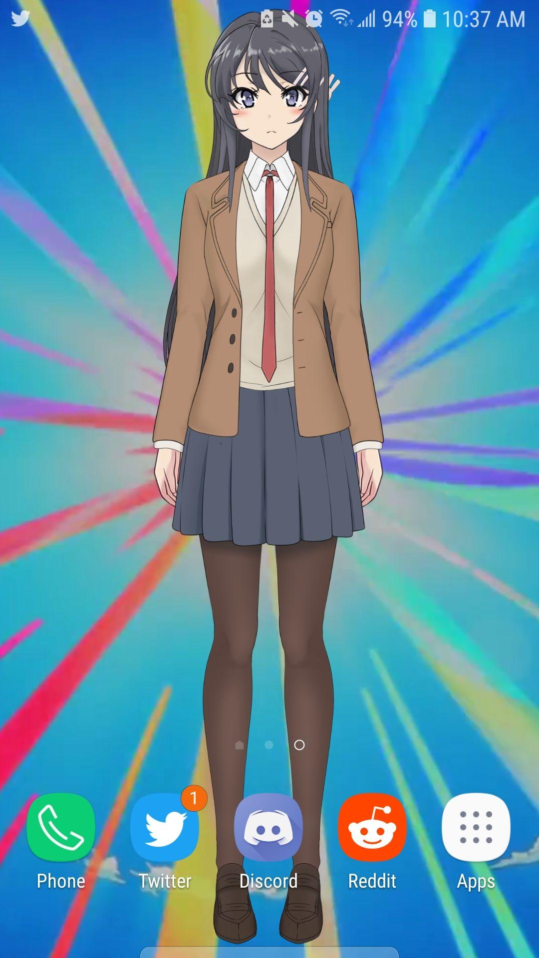 1080x1920 Live 2D wallpaper of best girl