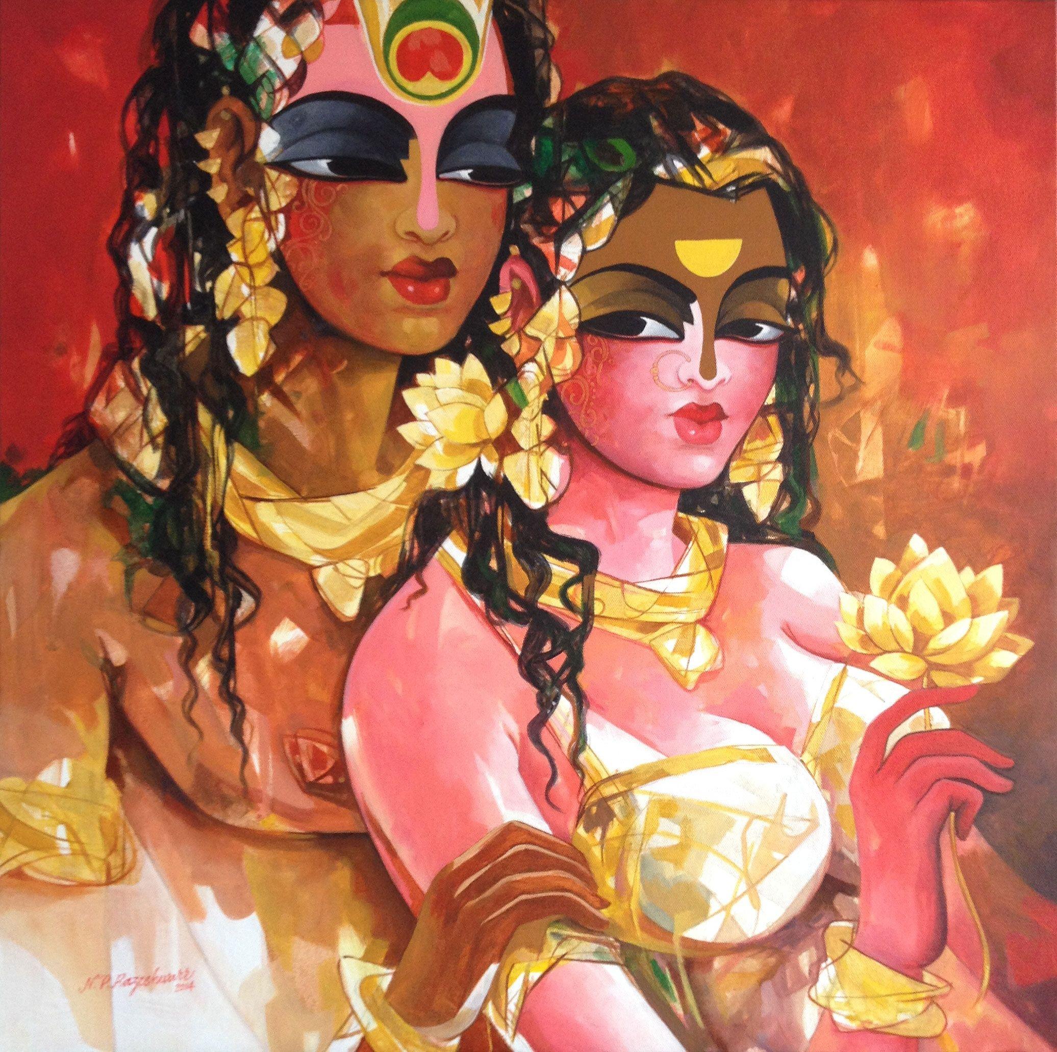 2072x2062 The Most Fascinating Part Of Krishna's Paintings Is Krishna Painting Iskcon Wallpaper & Background Download