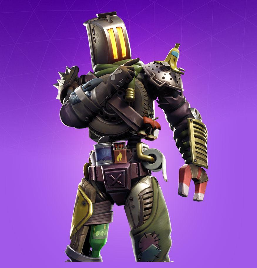 875x915 Fortnite Robot Wallpaper