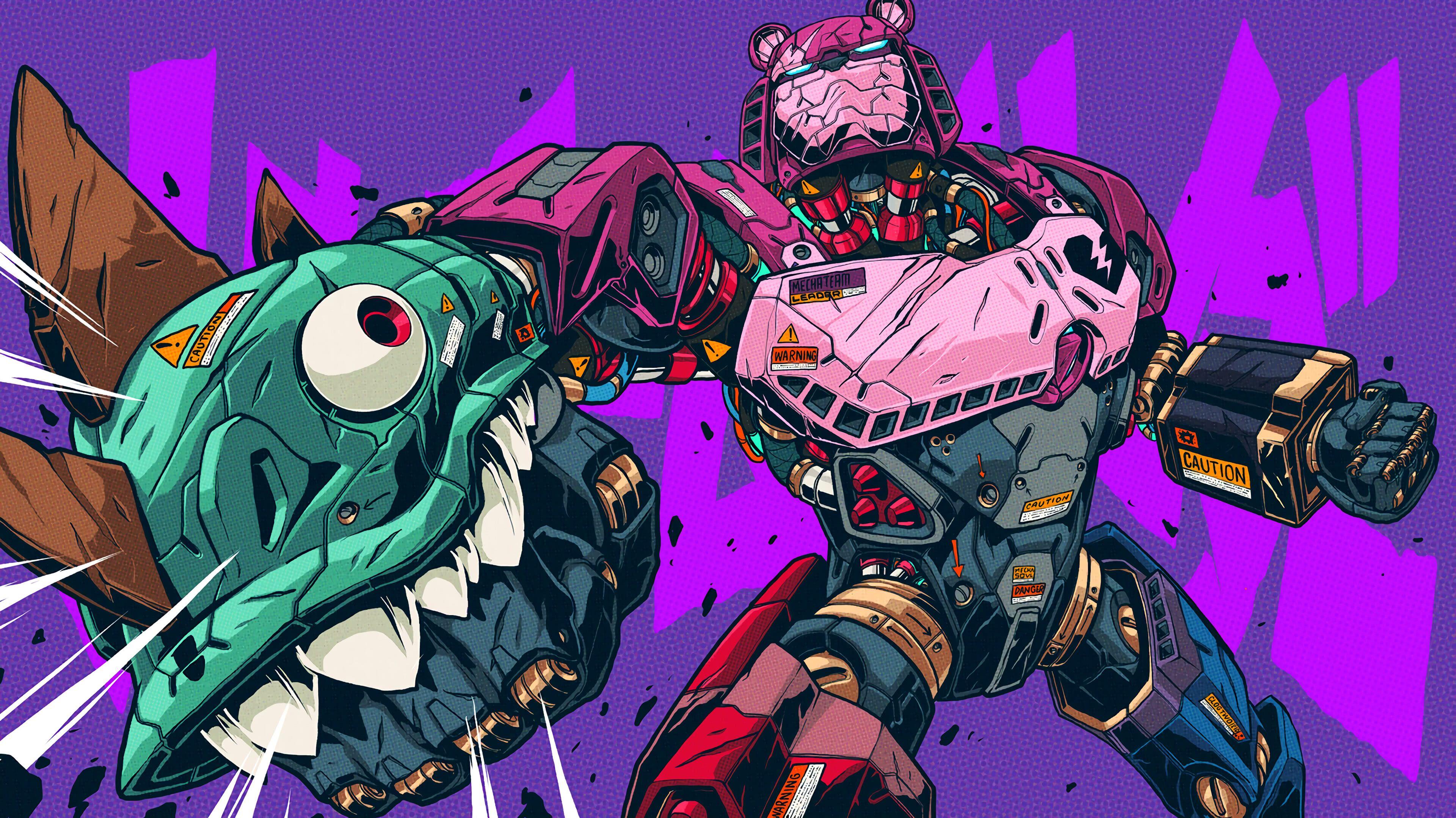 3840x2160 Fortnite Loading Screen Mecha Punch UHD 4K Wallpaper