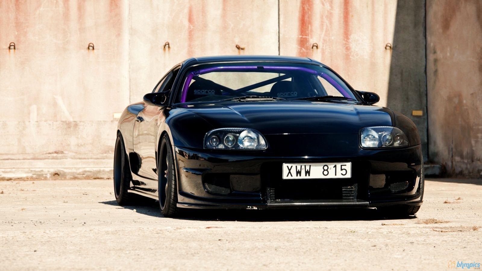 1600x900 Black Toyota Supra wallpaperx900