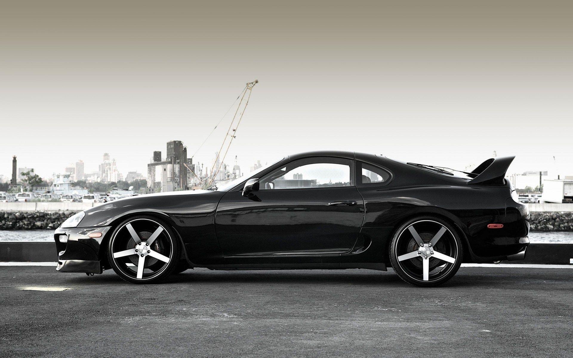 1920x1200 Toyota Supra Black Car
