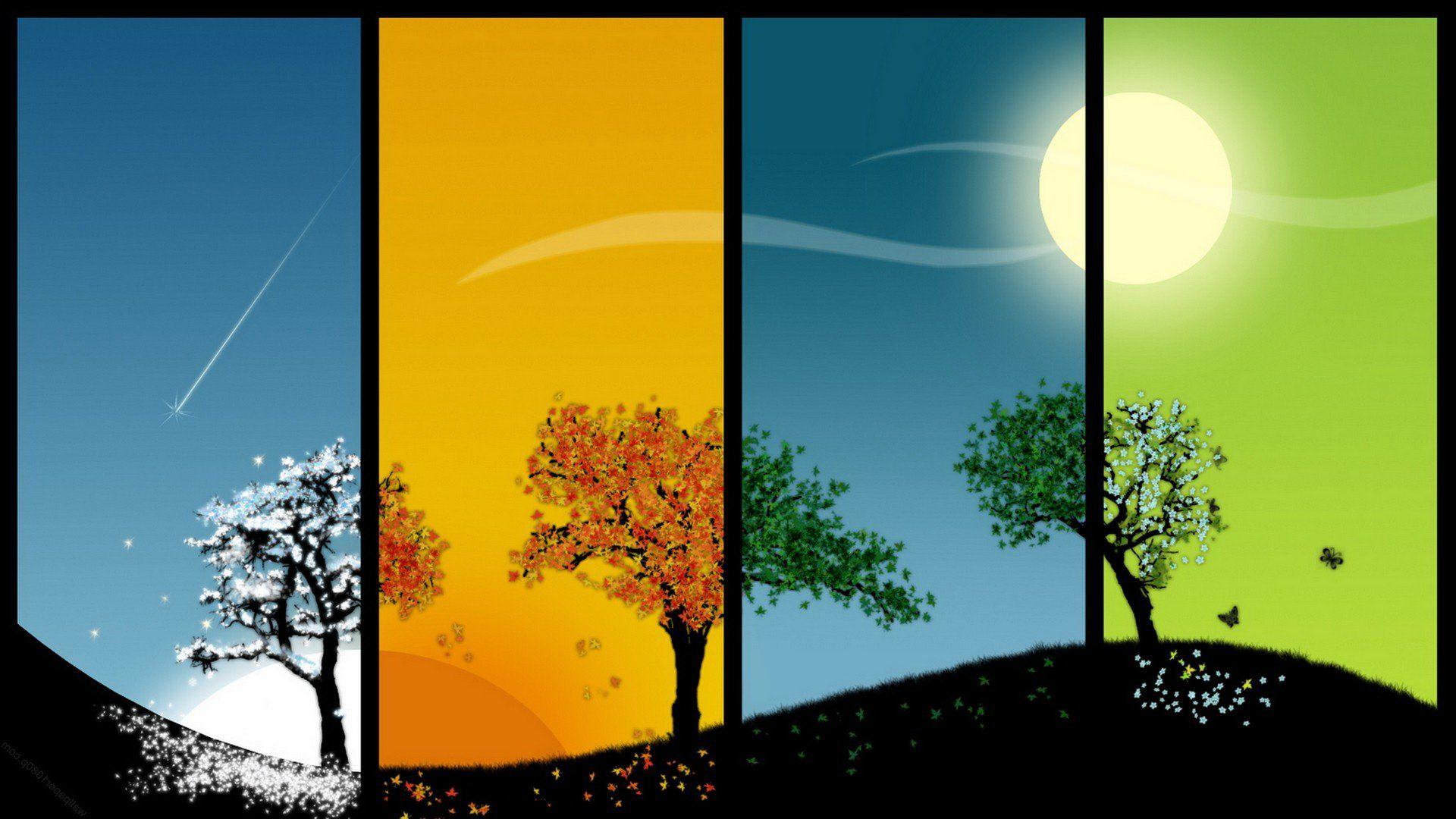 1920x1080 Spring, Summer, Fall, Winter. And Spring Wallpaper
