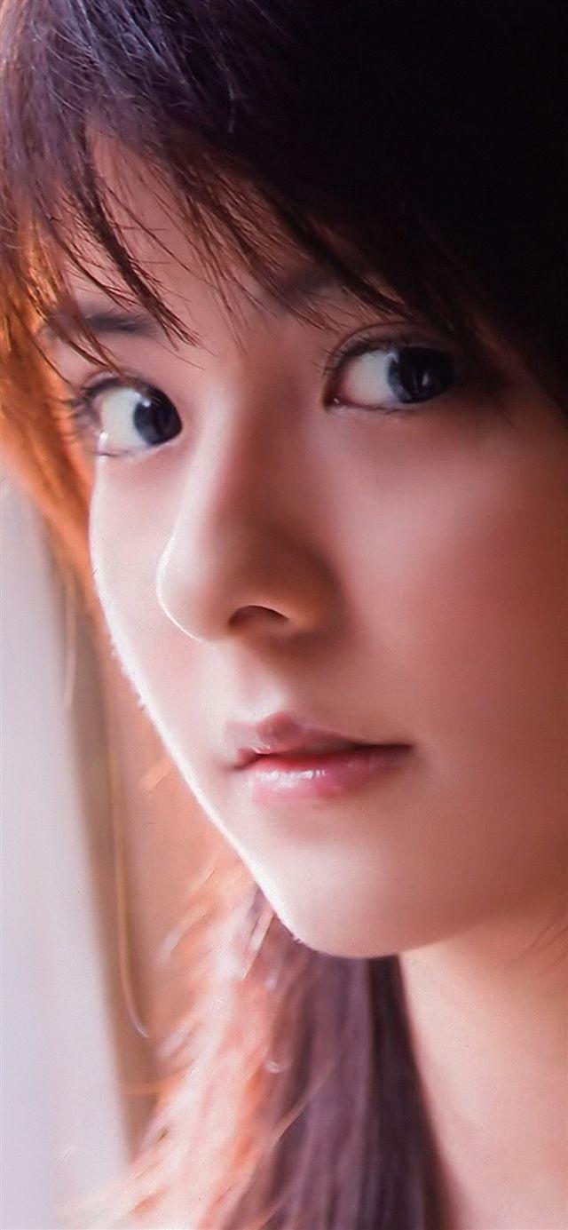 640x1385 Mina fujii cute girl face iPhone X Wallpaper Free Download