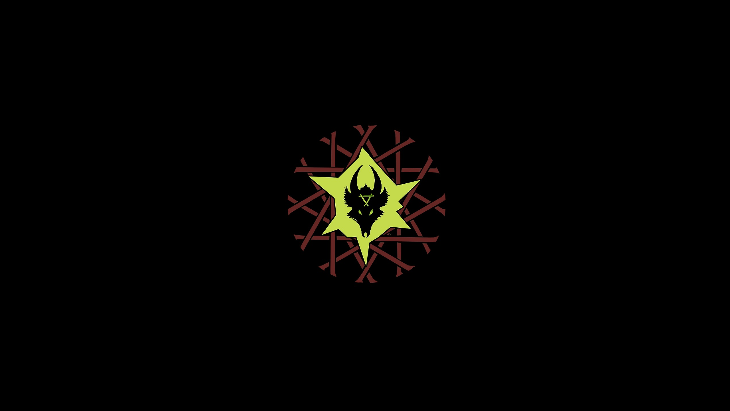 2560x1441 Warhammer Fantasy Warhammer Skaven Banner Grey Seer Minimalism Wallpaper:2560x1441