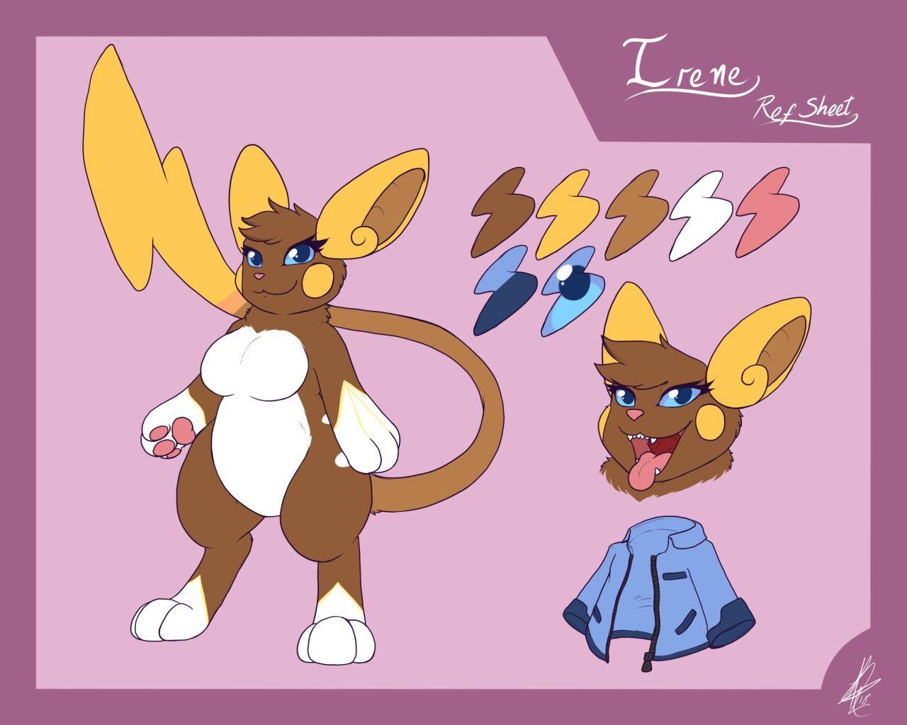 1280x1024 Irene The Alolan raichu (Anthro) by dragondruid - Fur Affinity [dot] net