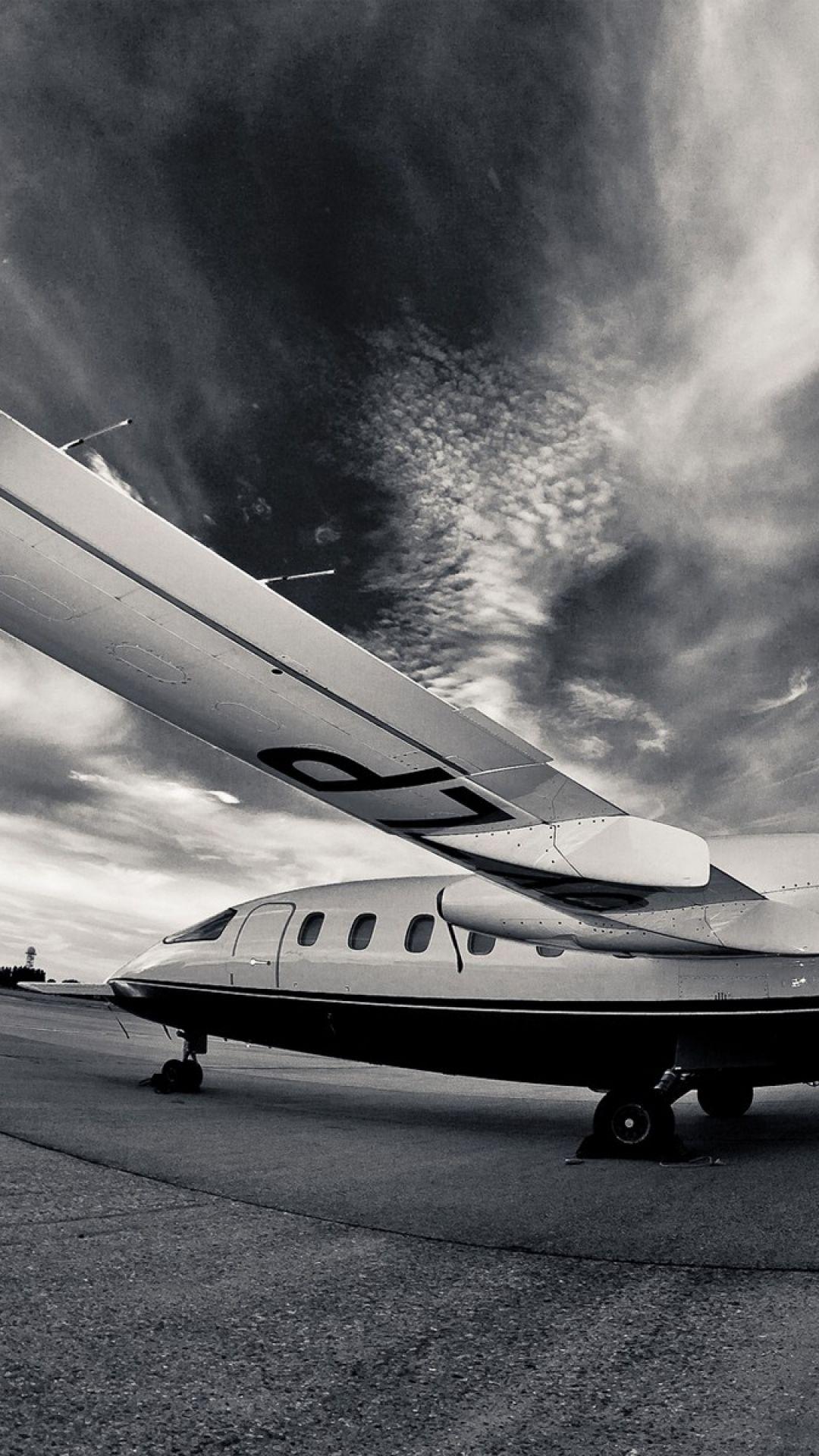 1080x1920 Airplane Runway Night Black And White iPhone Background Background Wallpaper 4k iPhone