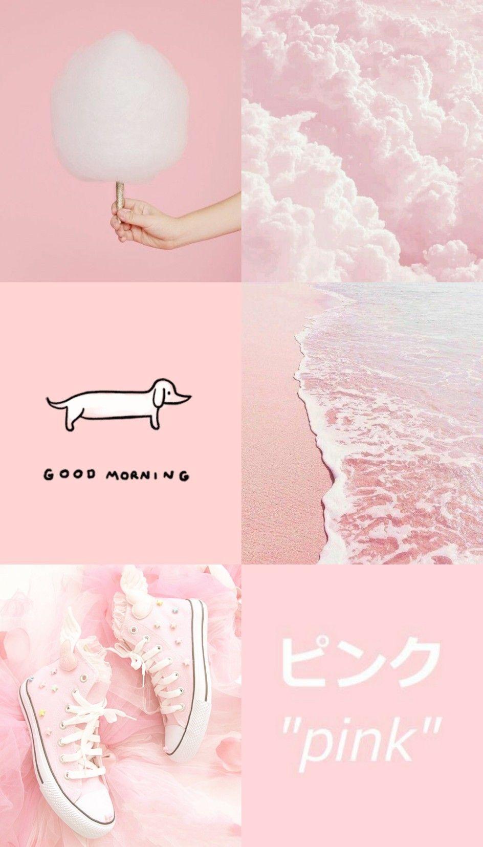 944x1655 Aesthetic Peach Pink Wallpaper