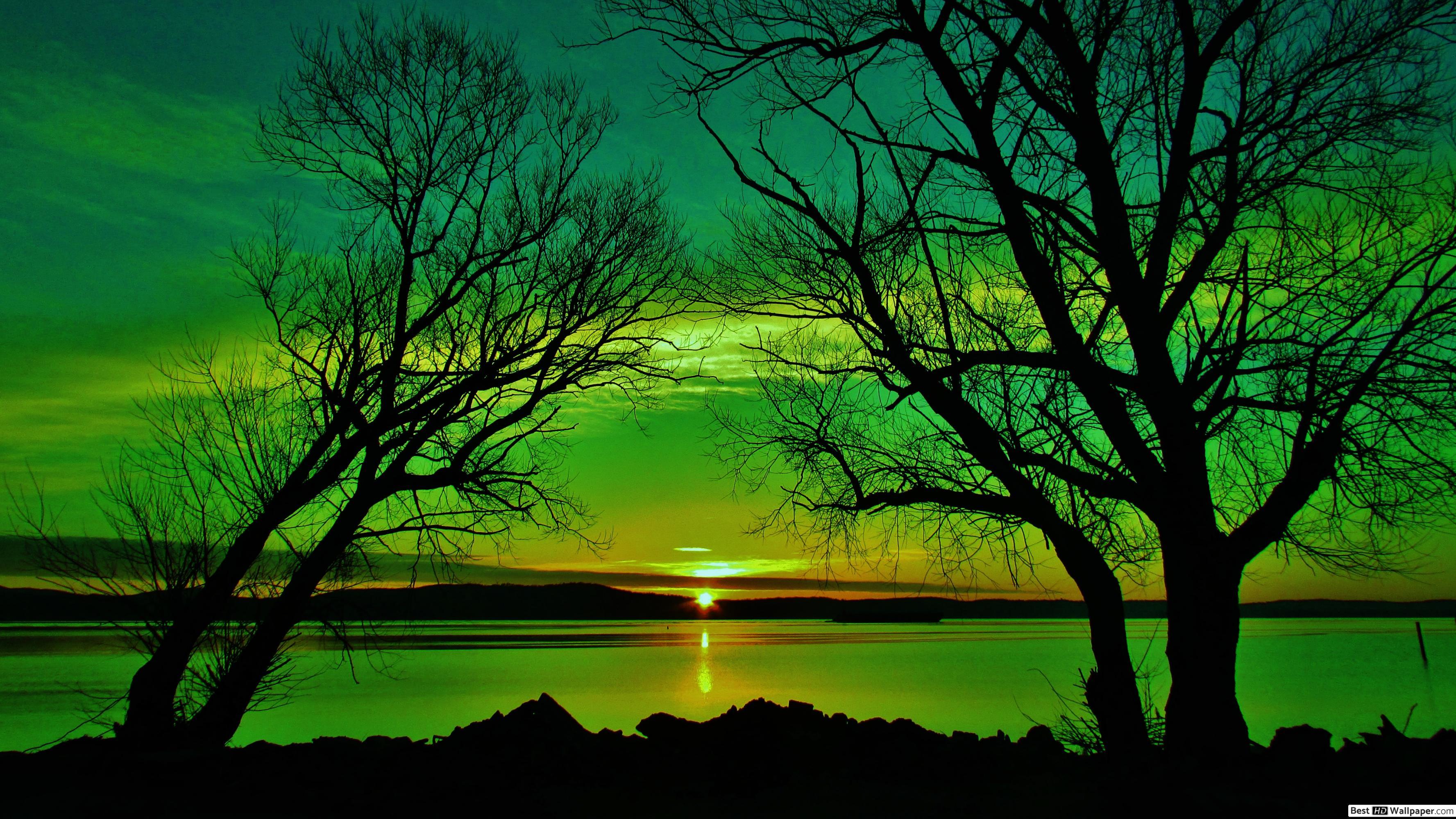 Green Sunset Wallpapers - Top Free Green Sunset Backgrounds