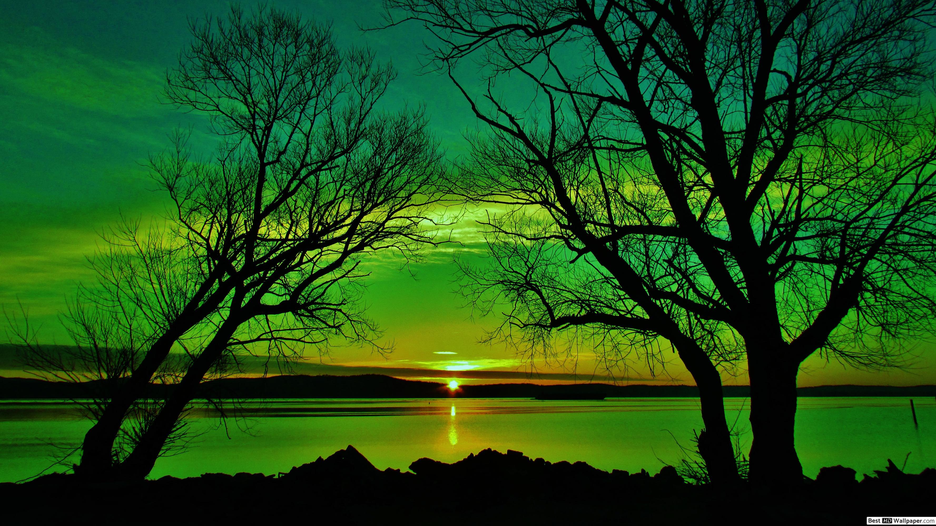 Green Sunset Wallpapers - Top Free Green Sunset Backgrounds ...