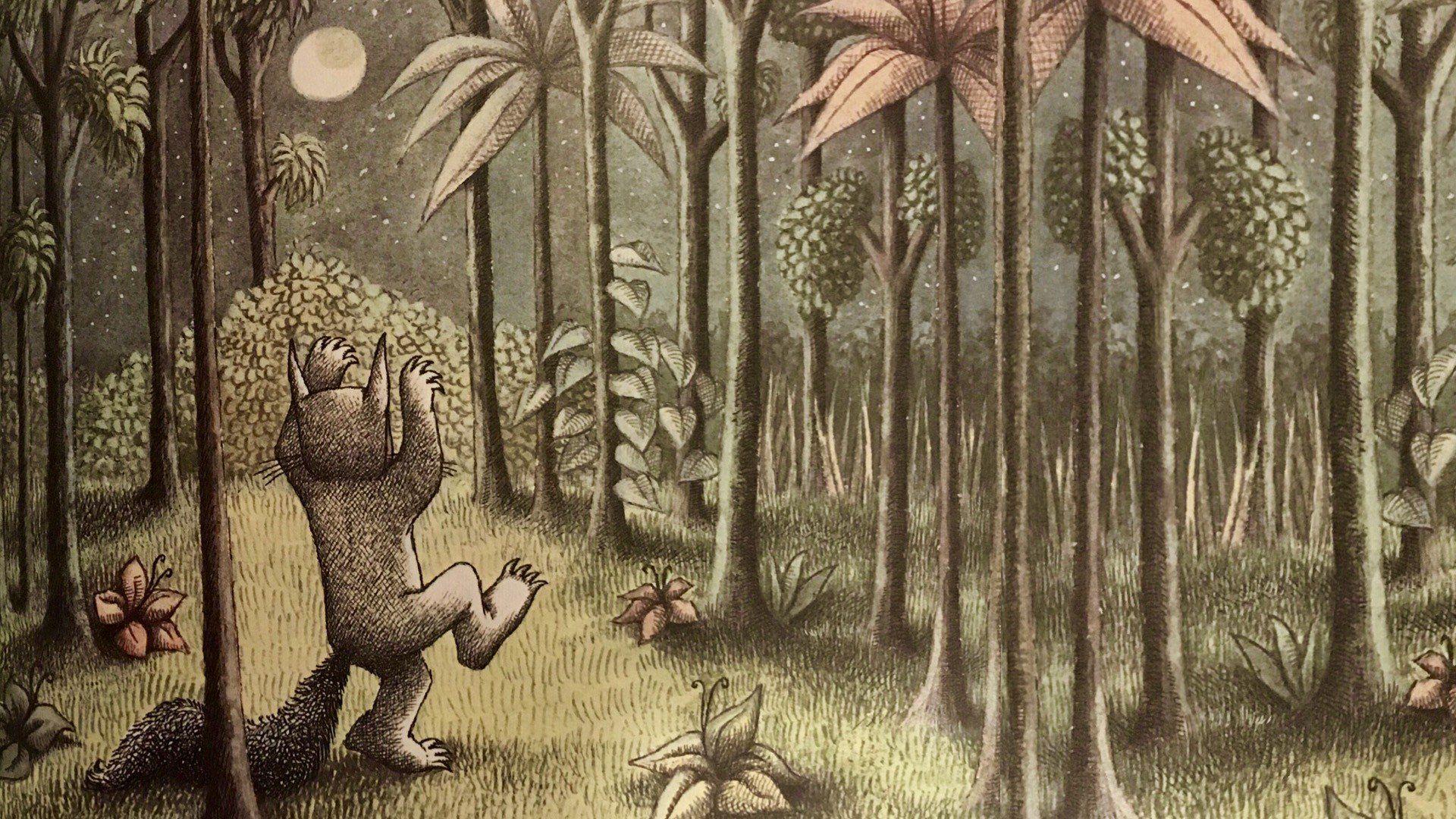 1920x1080 Maurice Sendak, Where the Wild Things Are, Night, Forest HD Wallpaper / Desktop and Mobile Image & Photo