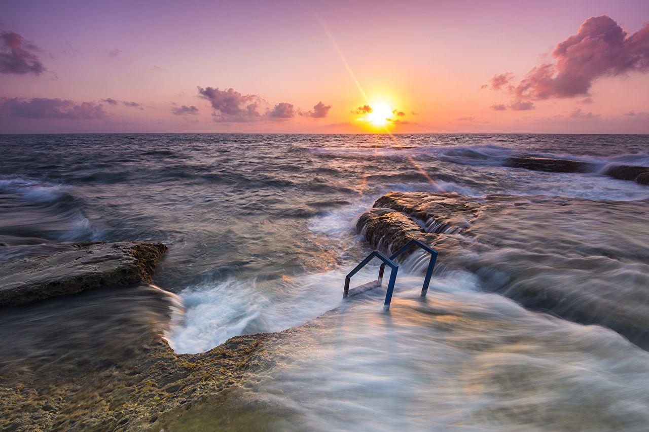 1280x853 Desktop Wallpaper Spain Alicante Sea Sun Nature sunrise and sunset