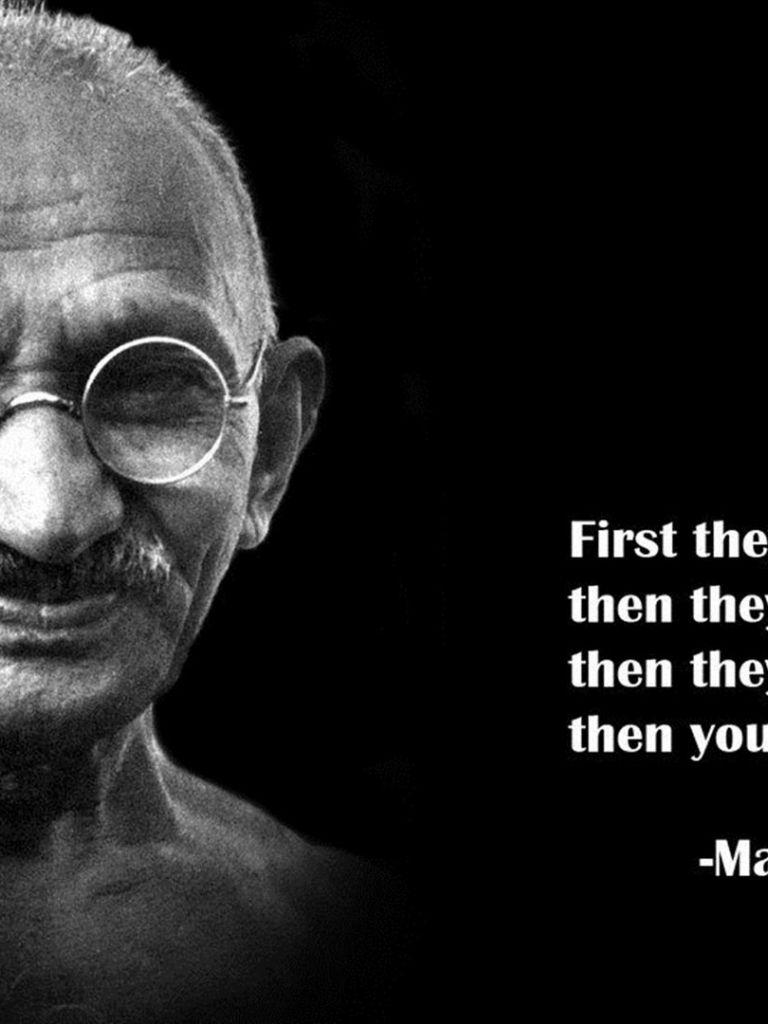 768x1024 Free download Mahatma Gandhi Quotes Wallpaper HD Background Image Pics [1920x1080] for your Desktop, Mobile & Tablet. Explore Mahatma Gandhi Wallpaper. Mahatma Gandhi Wallpaper