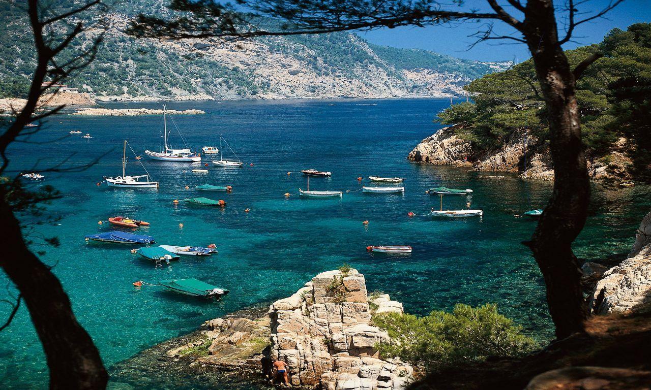 1280x768 Aiguablava Beach Desktop Wallpaper HD :
