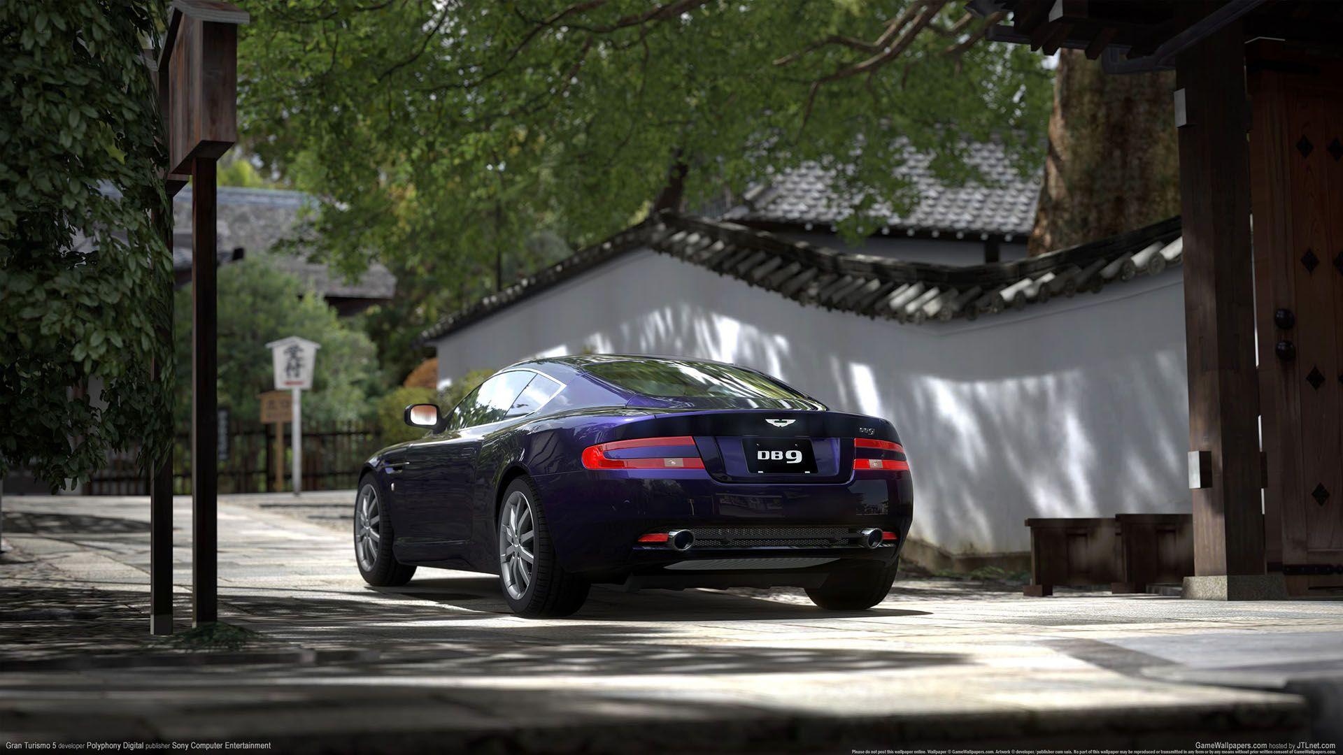1920x1080 Purple Aston Martin Db9 Turismo 5 Wallpaper