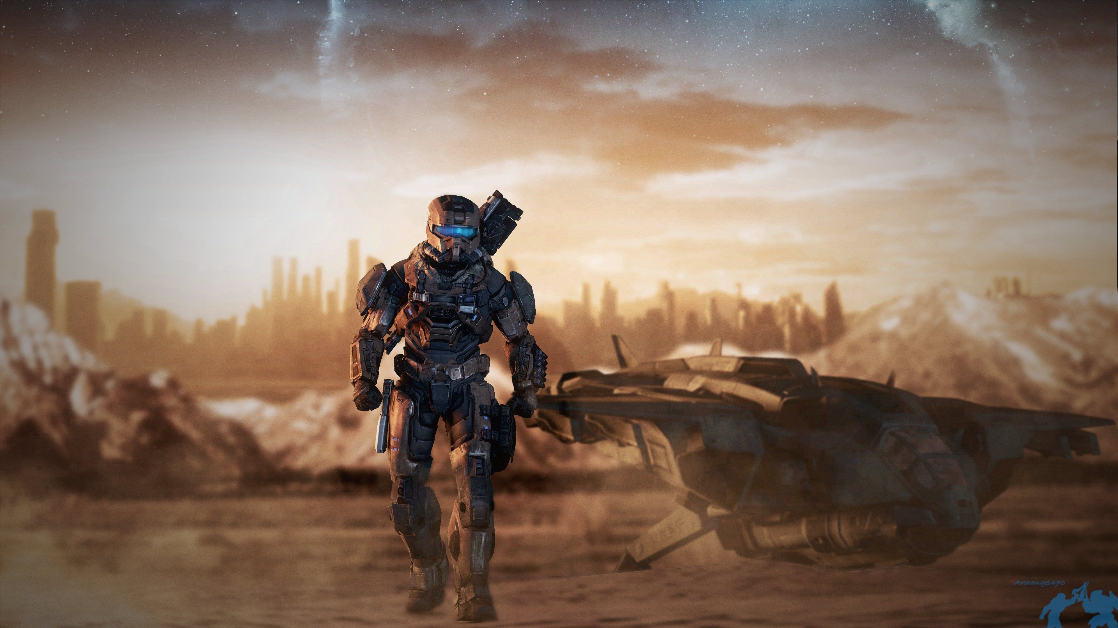 3840x2160 Halo The Rogue Spartan Wallpaper 4K for Desktop