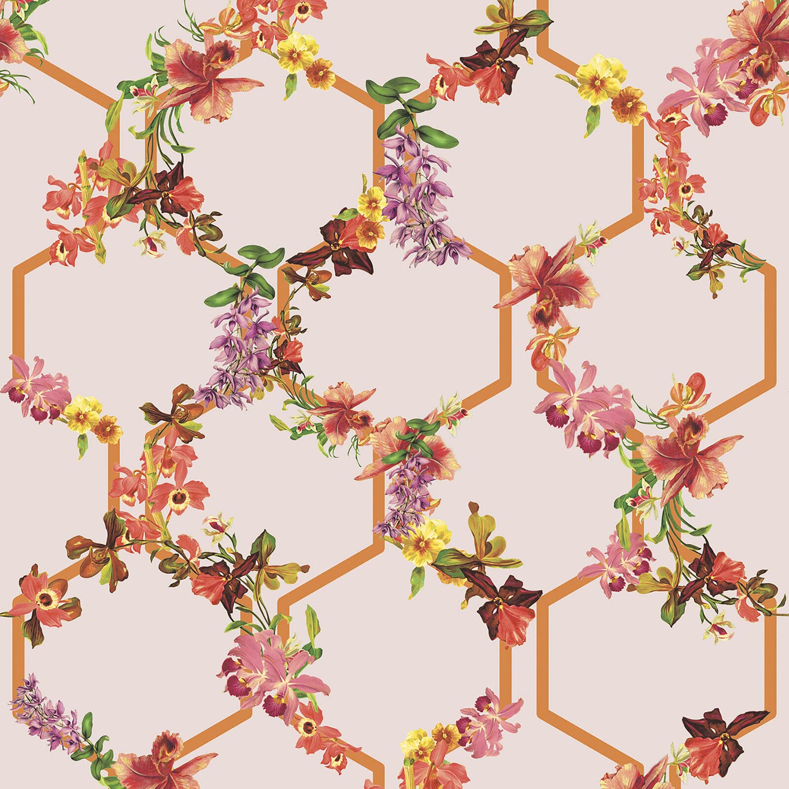 1600x1600 Ted Baker Fantasia Geometric Floral Multicoloured Galerie Wallpaper : Amazon.co.uk: DIY & Tools