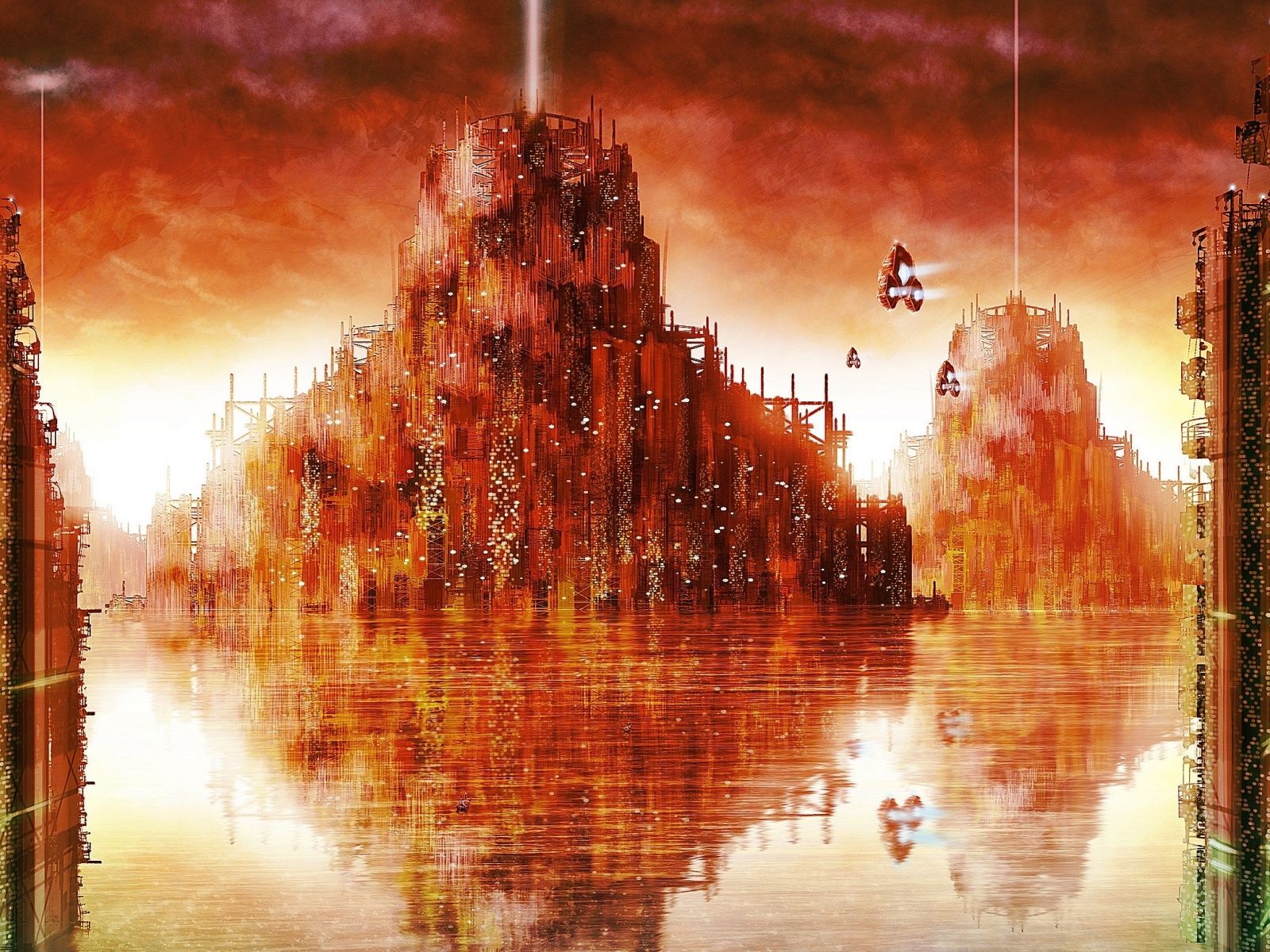 1600x1200 Waterworld City 4K UHD Wallpaper for UltraHD Desktop and TV : Smartphone and Tablet Devices