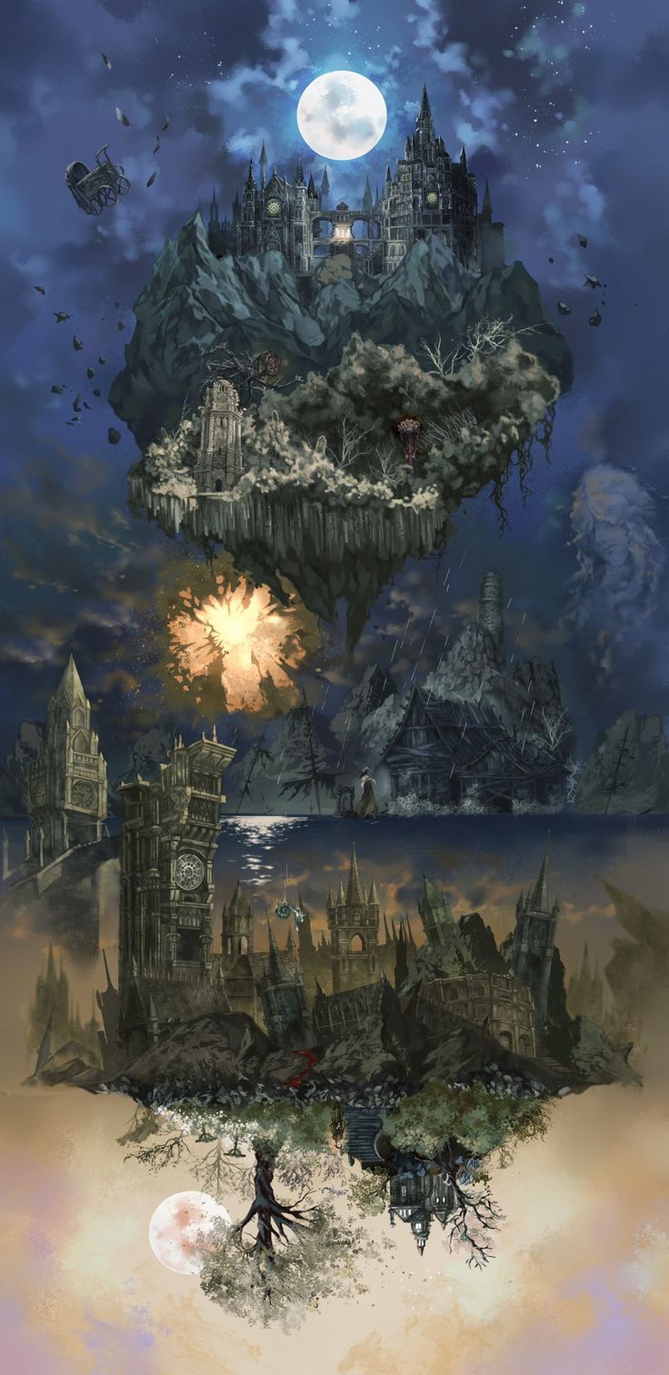 736x1513 Outer heaven bloodborne background. Outer heaven bloodborne wallpaper 4k, Fantasy art, Fantasy landscape