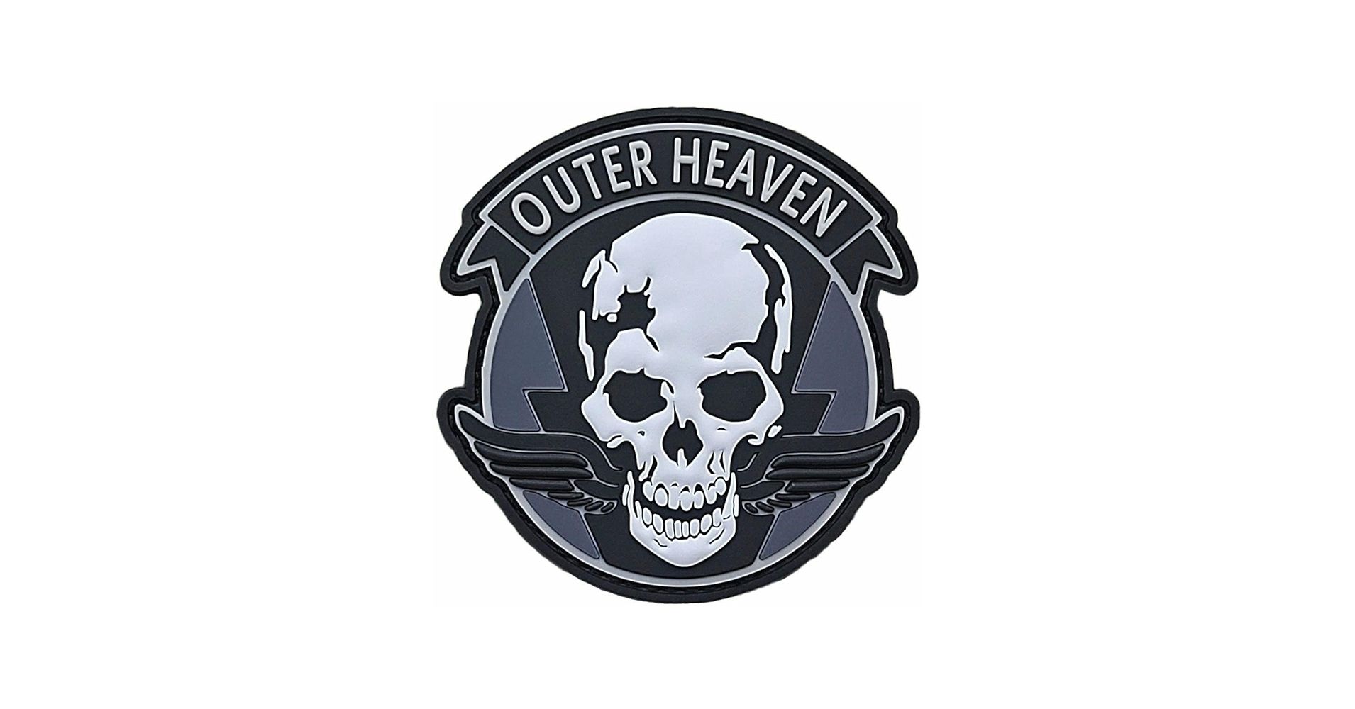 1910x1000 Metal Gear Solid Outer Heaven Phantom Pain 3D PVC Rubber Patch. Hook Fastener Backing 3 x 3 C759 : Clothing, Shoes & Jewelry