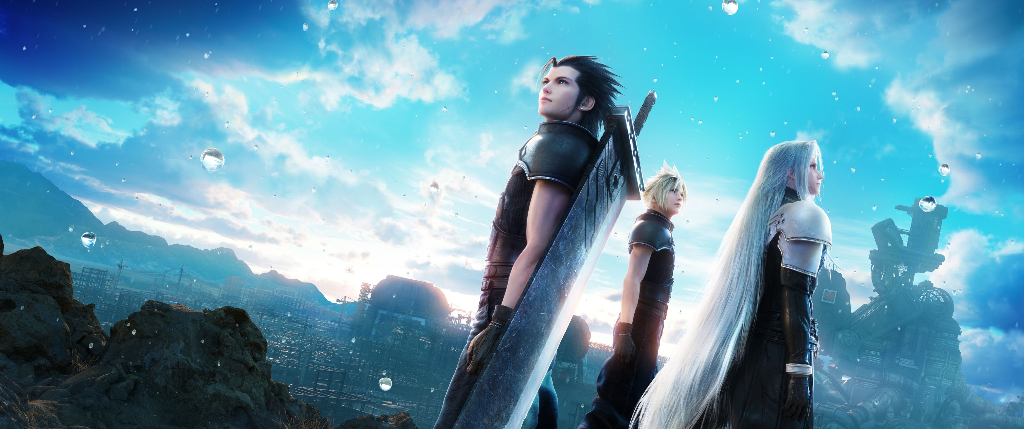 3440x1440 Download Final Fantasy VII, Game characters, Zack fair, Sephiroth, Cloud Strife Wallpaper in 3440x1440 Resolution