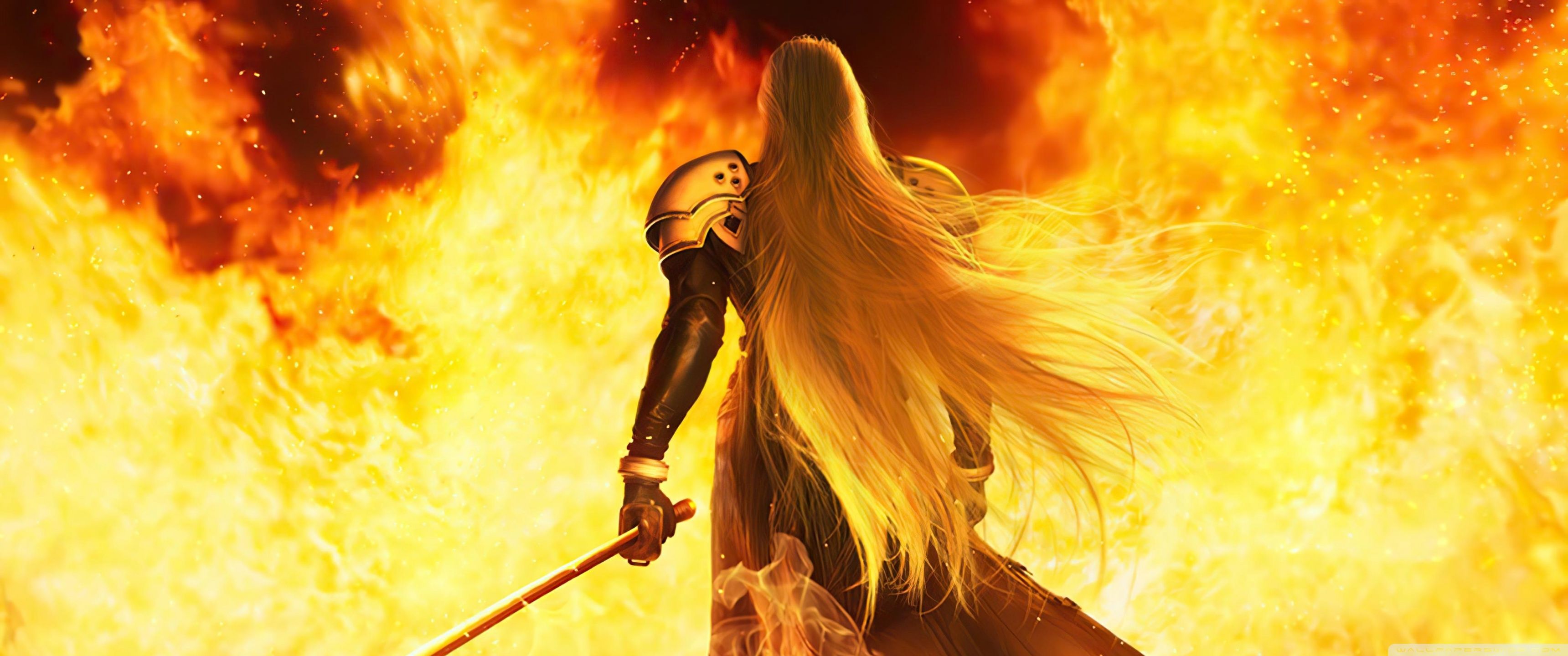 3440x1440 Sephiroth 4K UHD Wallpaper for UltraHD Desktop and TV : Widescreen and UltraWide Display : Smartphone and Tablet Devices