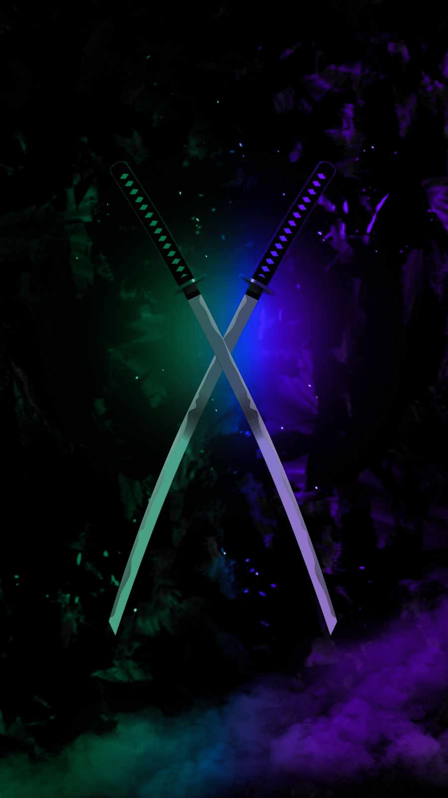 900x1600 Purple Katana Wallpaper