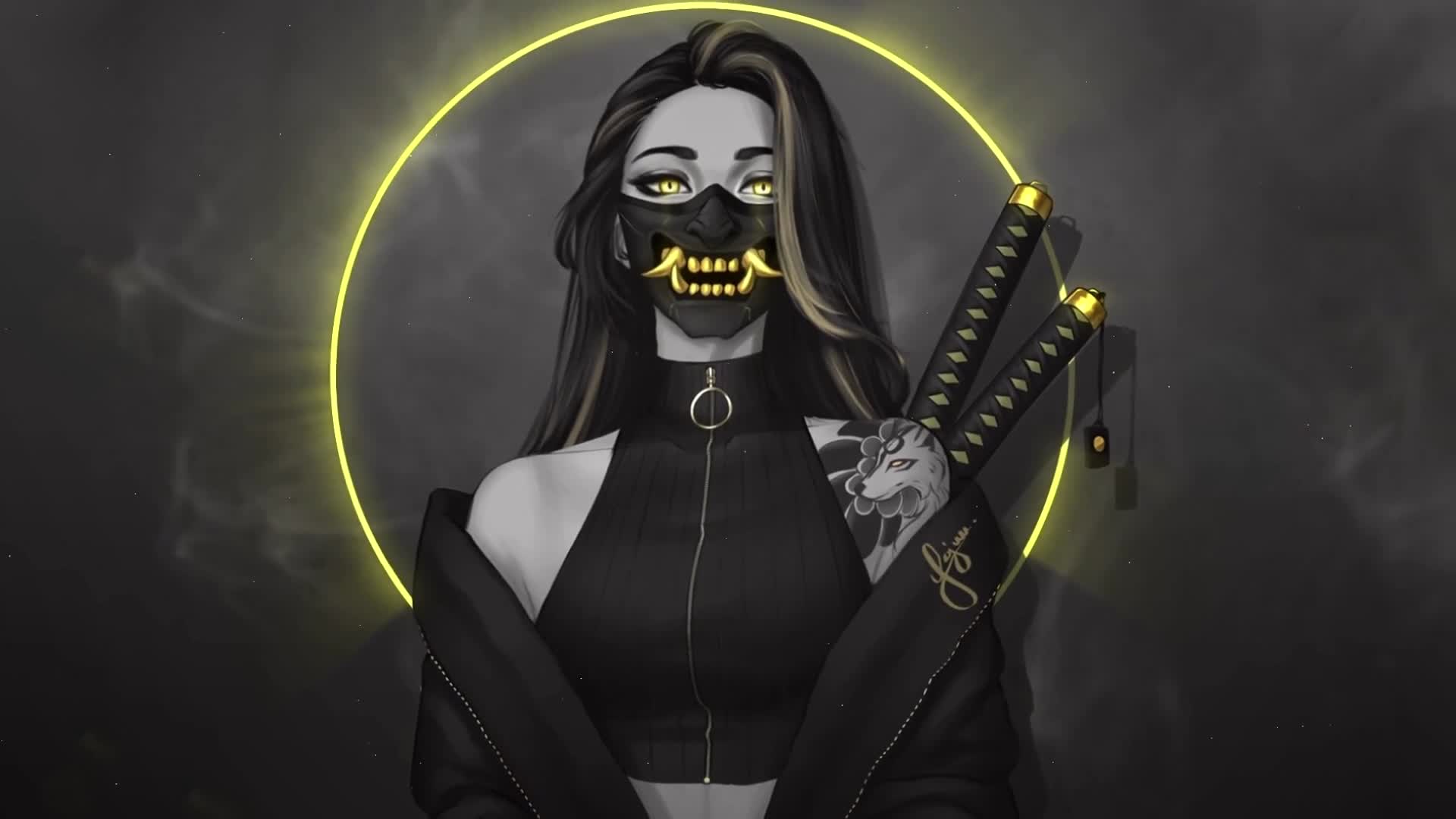 1920x1080 Unleash Your Inner Samurai with an Oni Mask