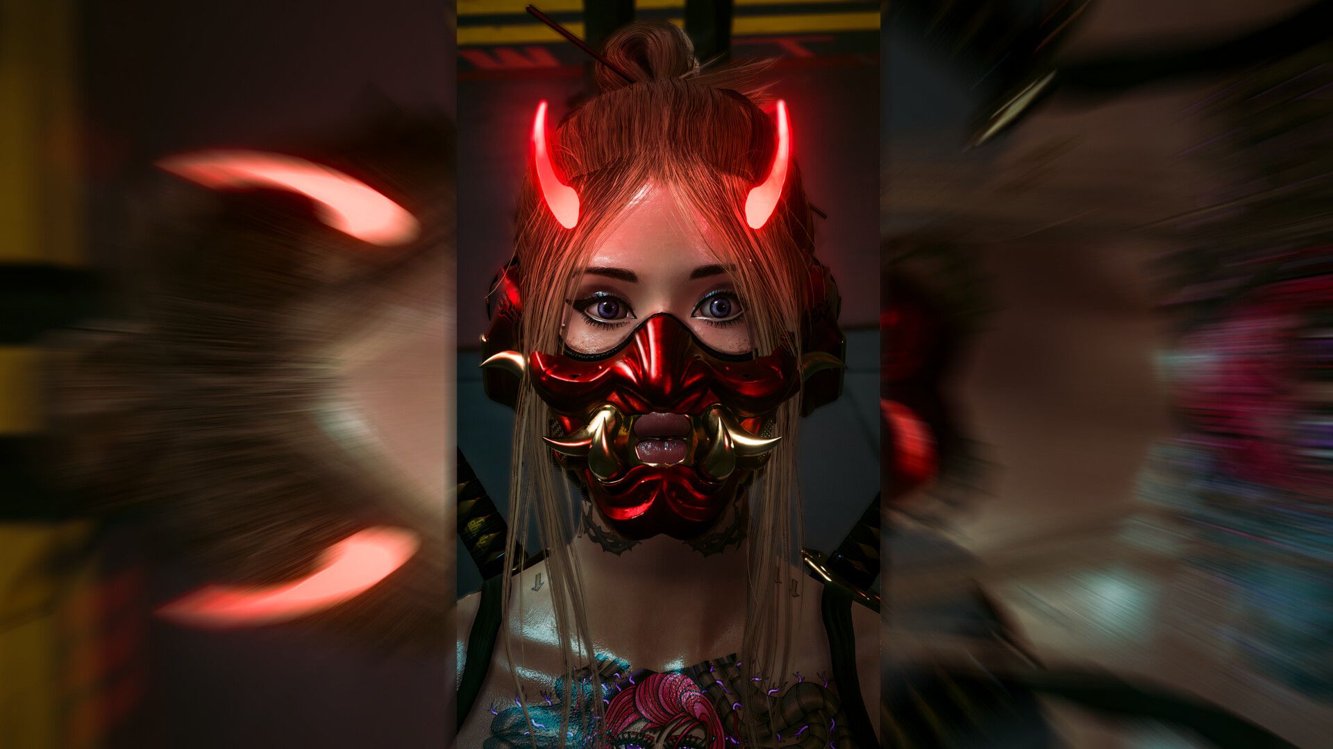 1920x1080 Cyber Oni Girl