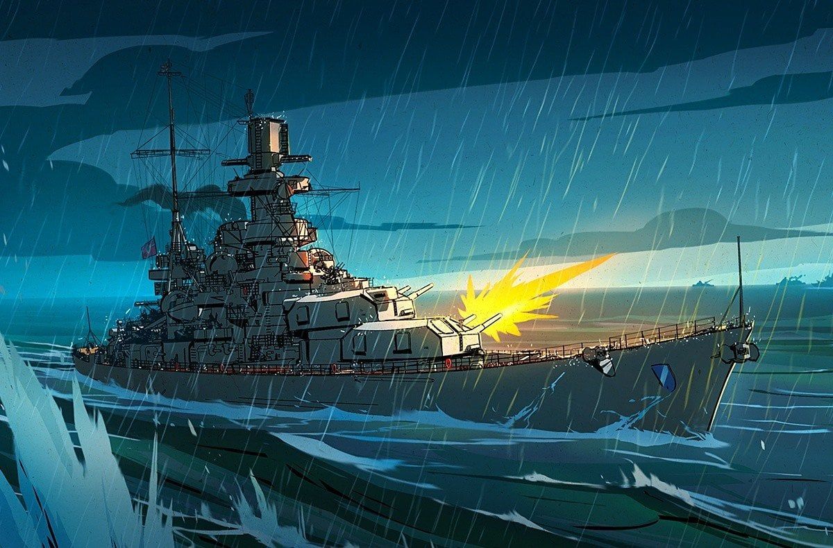 1200x790 Scharnhorst's Final Hours. World of Warships
