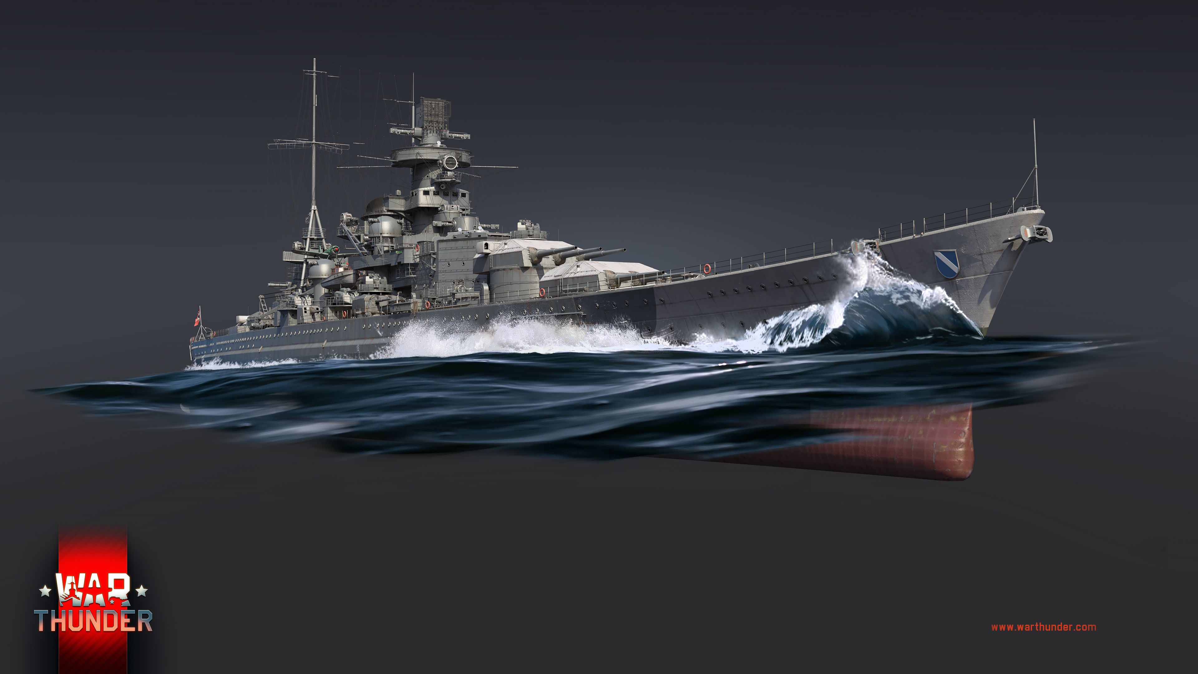 3840x2160 Development The Battlecruiser Scharnhorst and shipboard reconnaissance aircraft