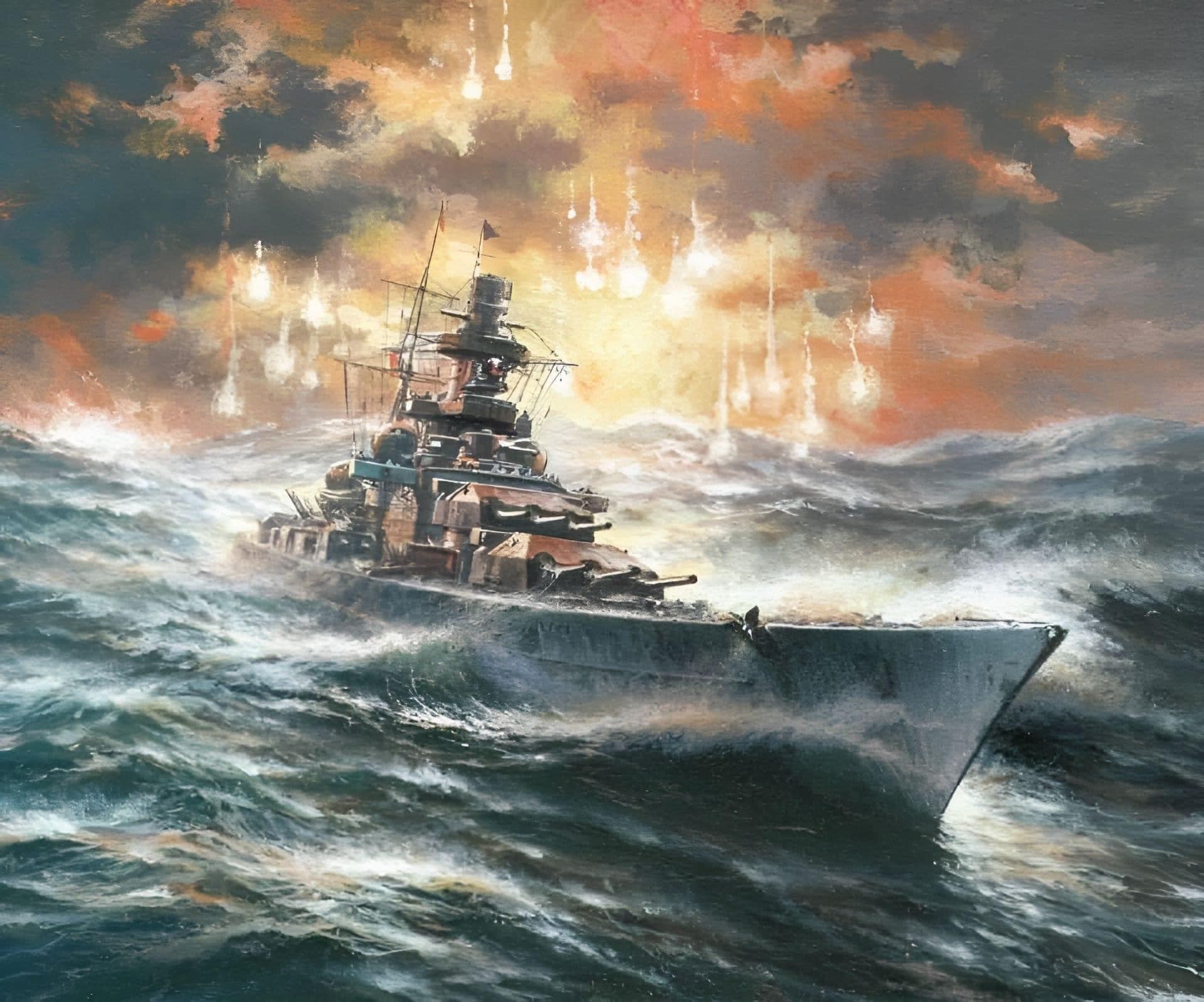1920x1598 On December Battleship Scharnhorst Sank, Taking 975 Sailors With Her. : R WoWs_Legends