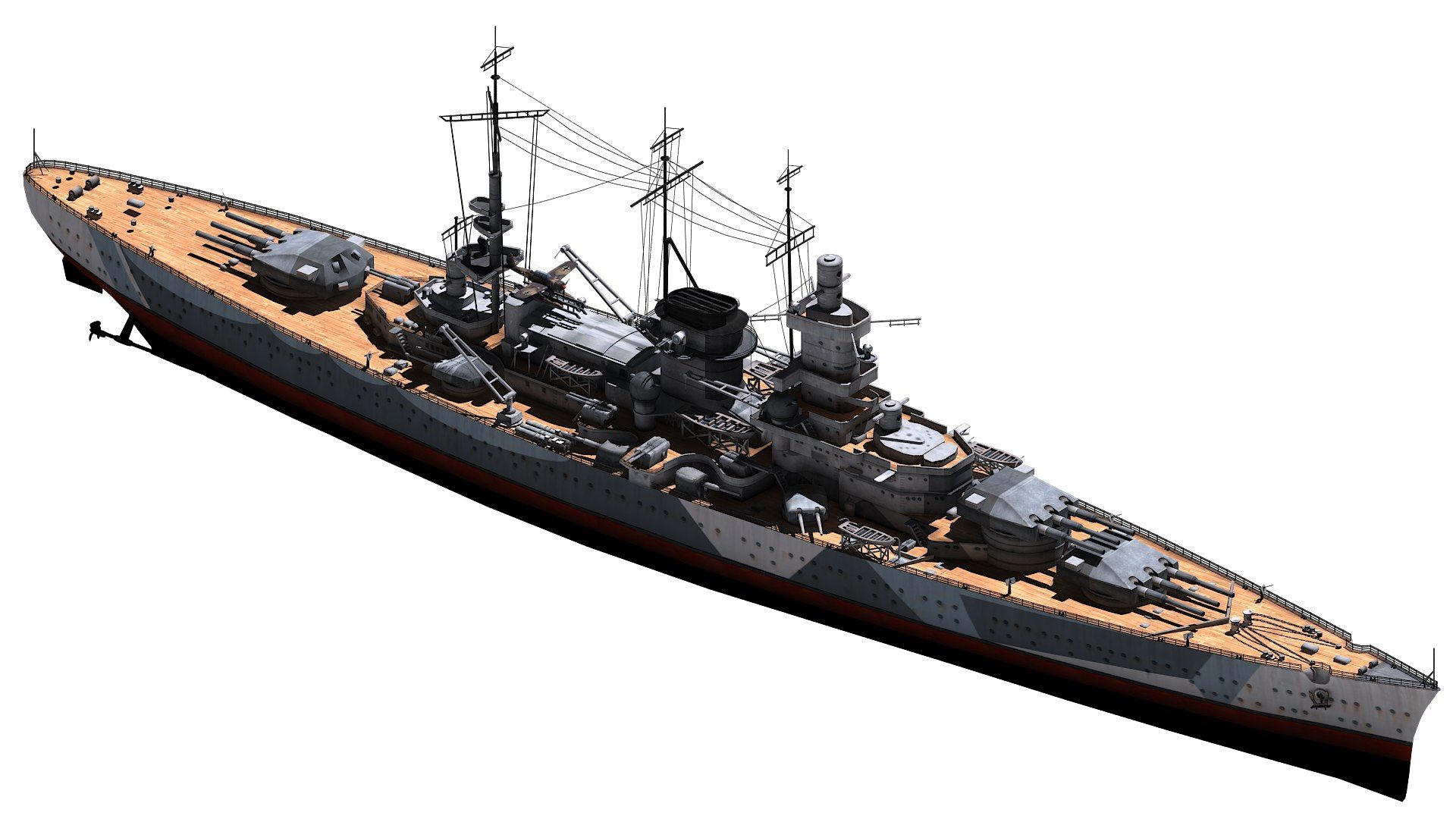 1920x1080 Scharnhorst 3D Model