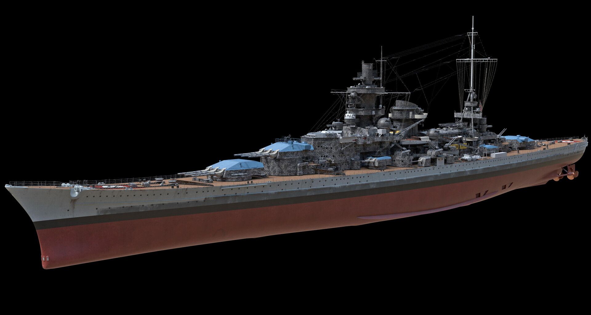 1920x1024 German battleship Scharnhorst