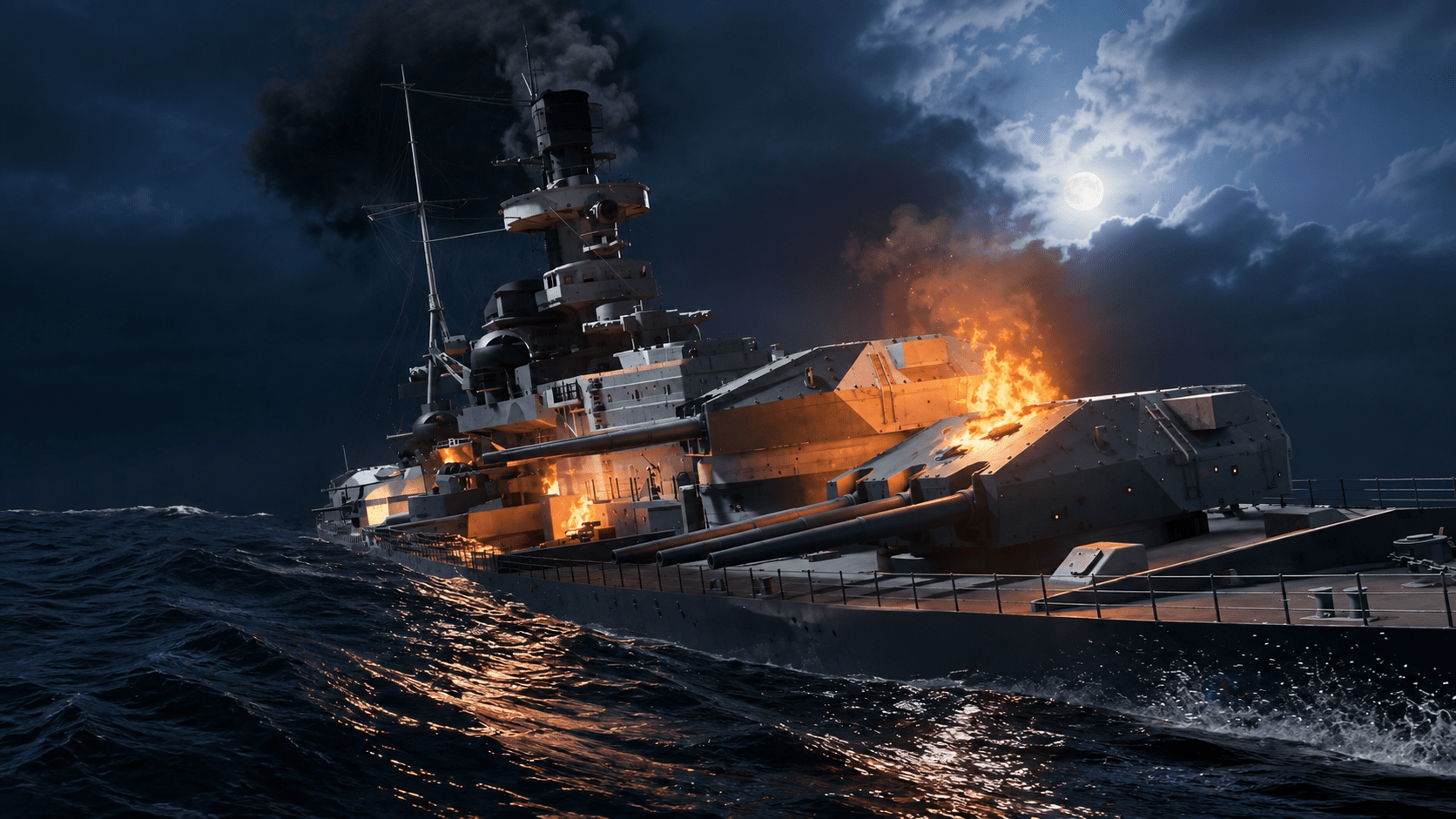 1672x941 Watch how Germany's most powerful battleship sailed into an ambush