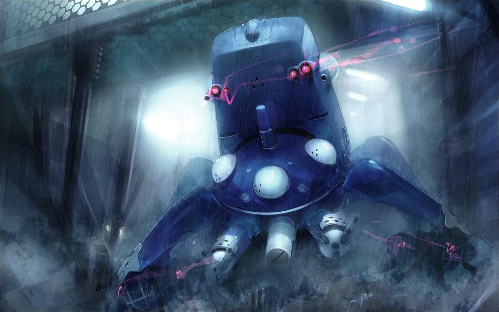 1680x1050 Wallpaper robot, Ghost, Tachikoma, in armor for mobile and desktop, section аниме, resolution 1680x1050