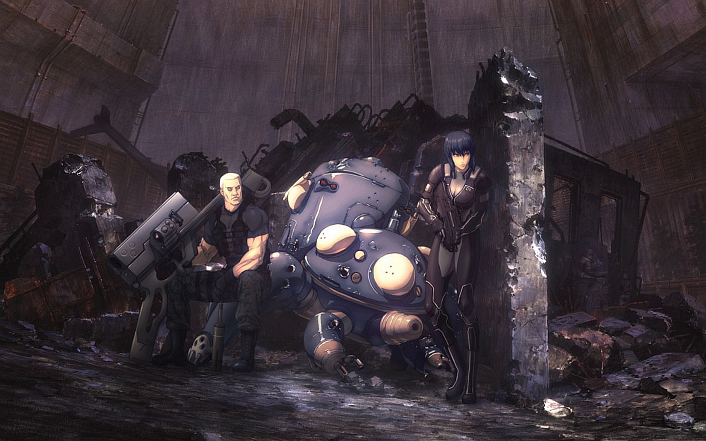1440x900 Ghost in the Shell, Kusanagi Motoko, Batou, Tachikoma HD wallpaper