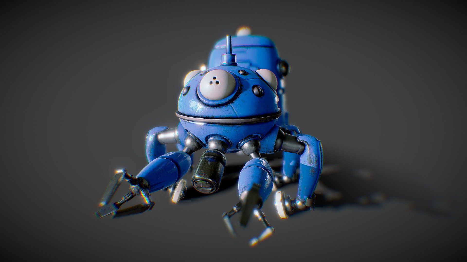 1920x1080 Tachikoma Free 3D model by joseVG [7ec03De]