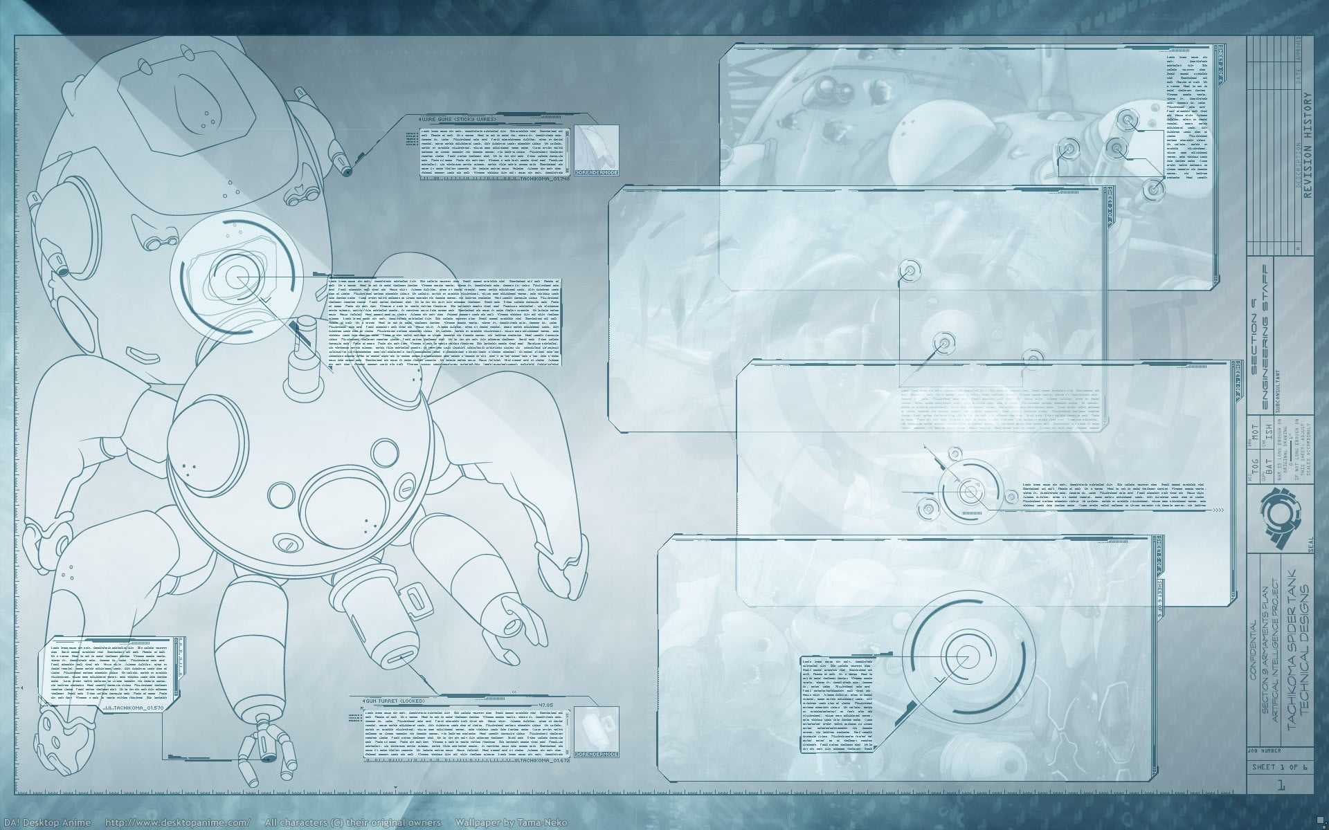 1920x1200 White and gray floral mattress, cyberpunk, robot, Tachikoma, Ghost in the Shell HD wallpaper