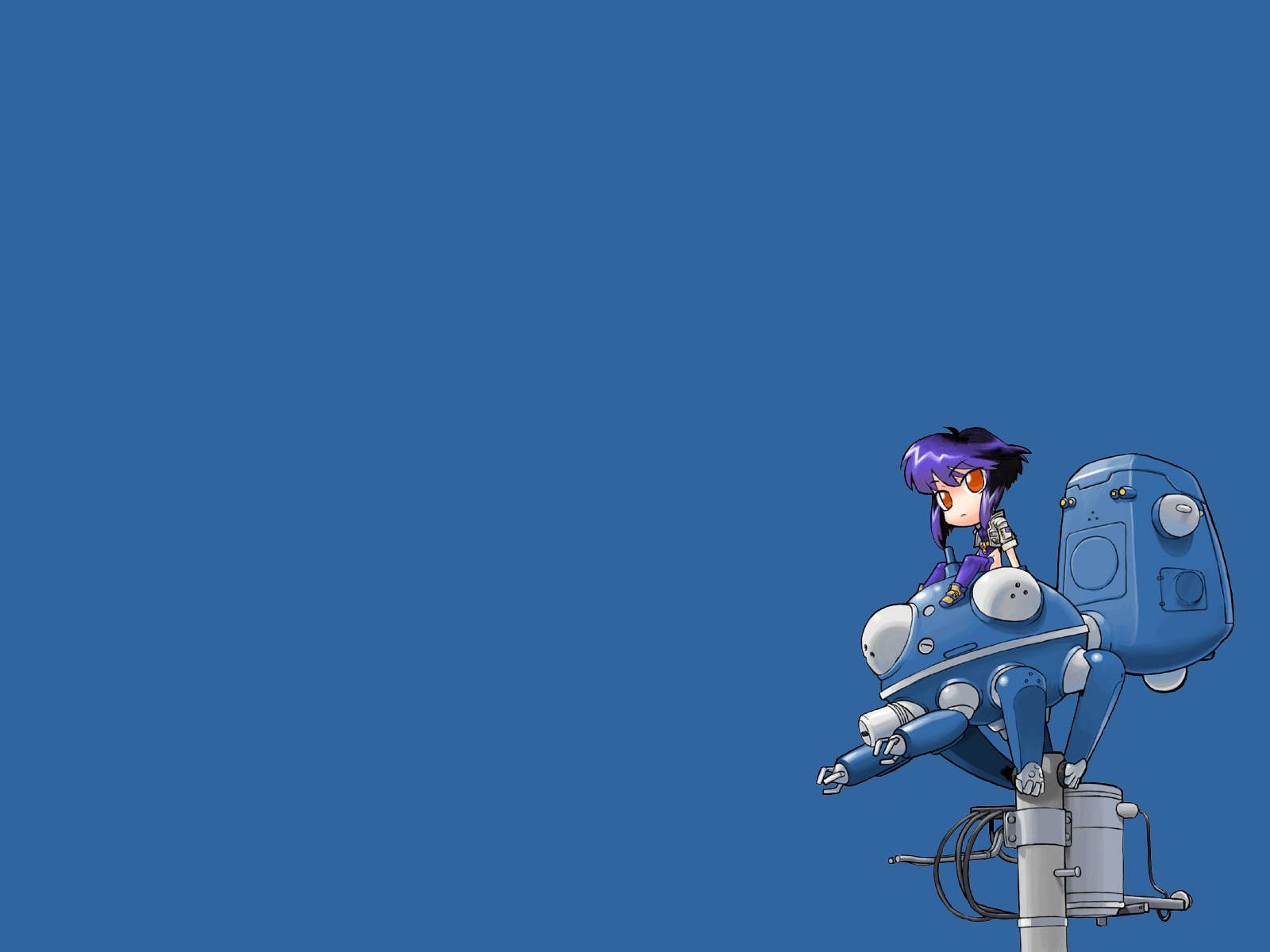 1600x1200 Download Ghost In The Shell Chibi Motoko Wallpaper