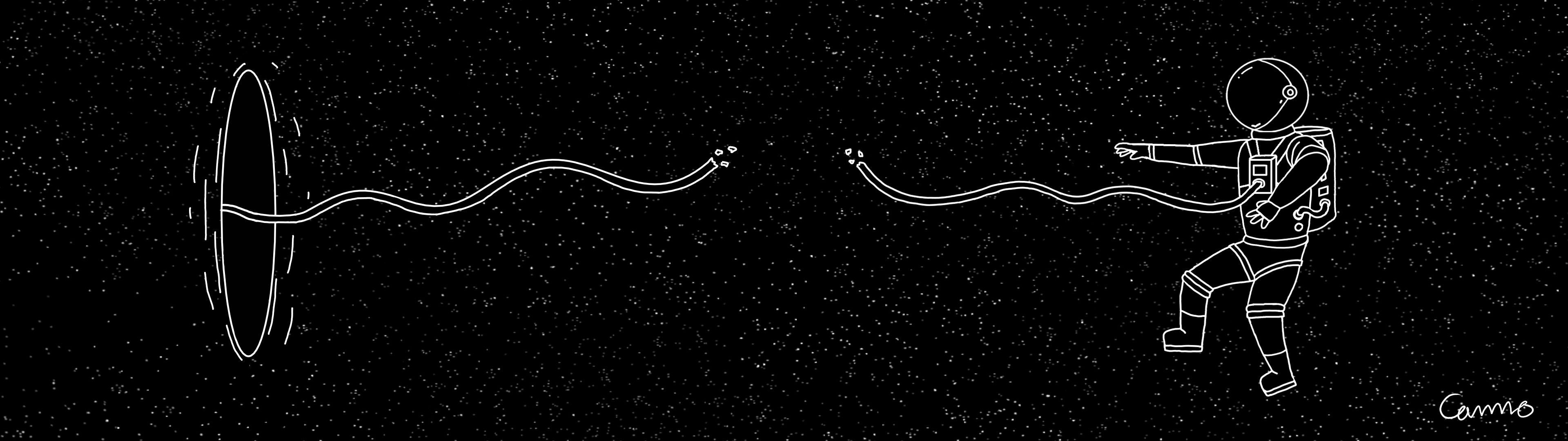 3840x1080 minimilist space wallpaper (dual screen)