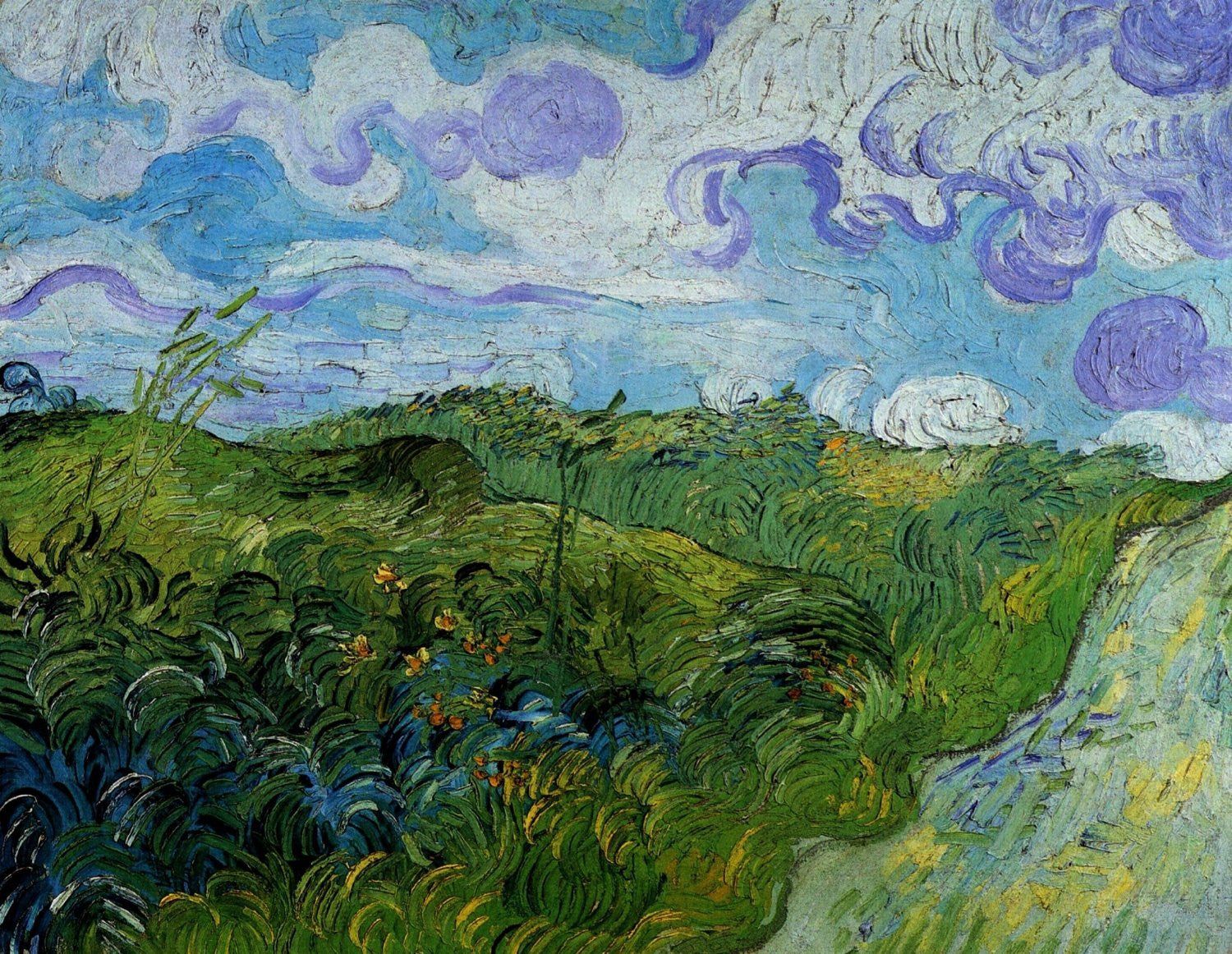1500x1162 Vincent van Gogh Wheat Fields Canvas & Poster Wall Art. Get Custom Art