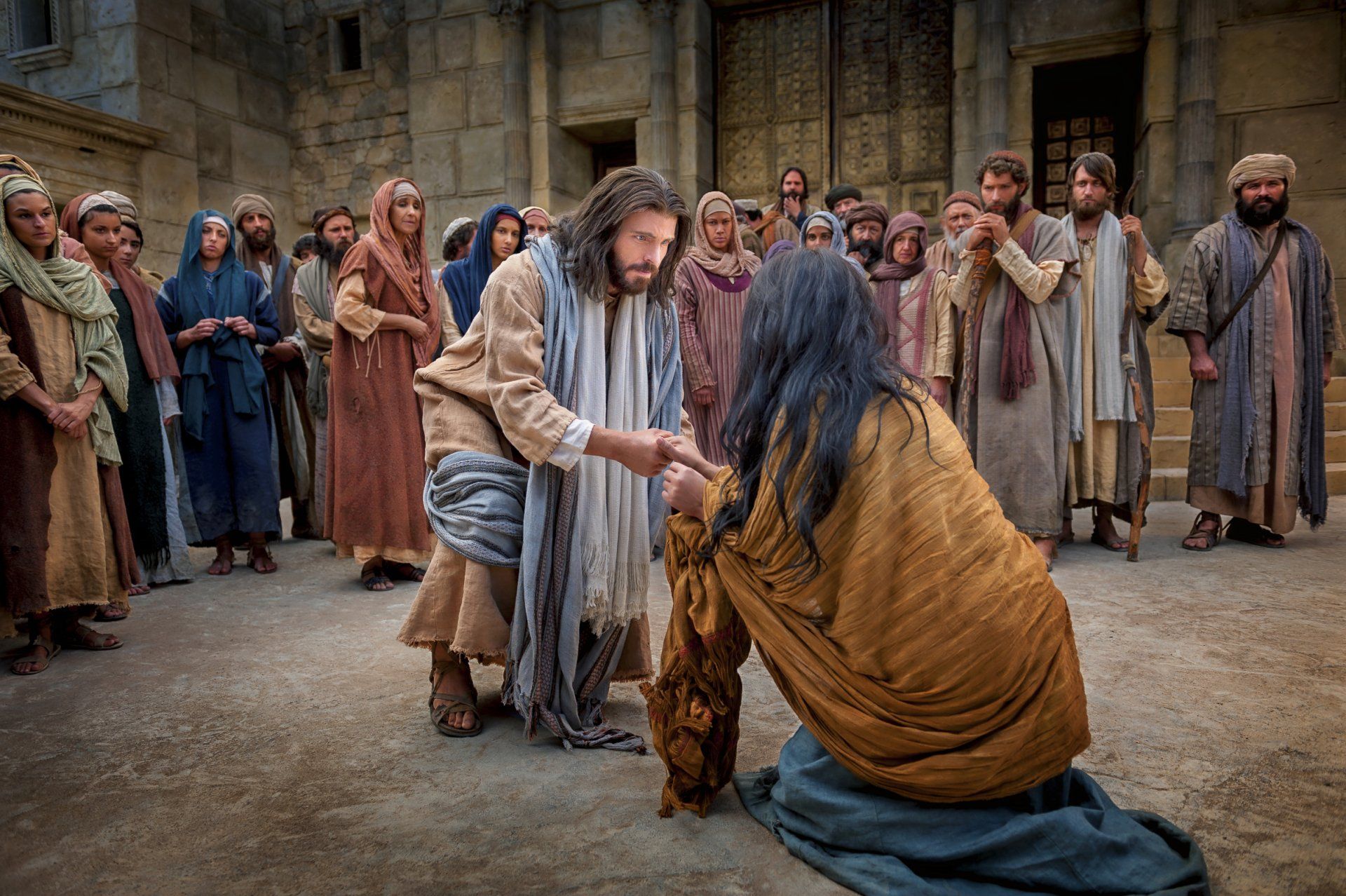 1920x1278 HD Religious Wallpaper: Jesus Healing with Compassionx1600