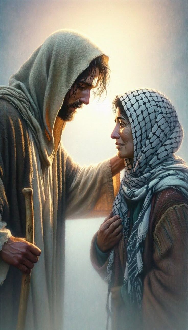 736x1288 Mary and joseph looking for jesus. Mary and joseph wallpaper, Jesus healing, Painting of jesus