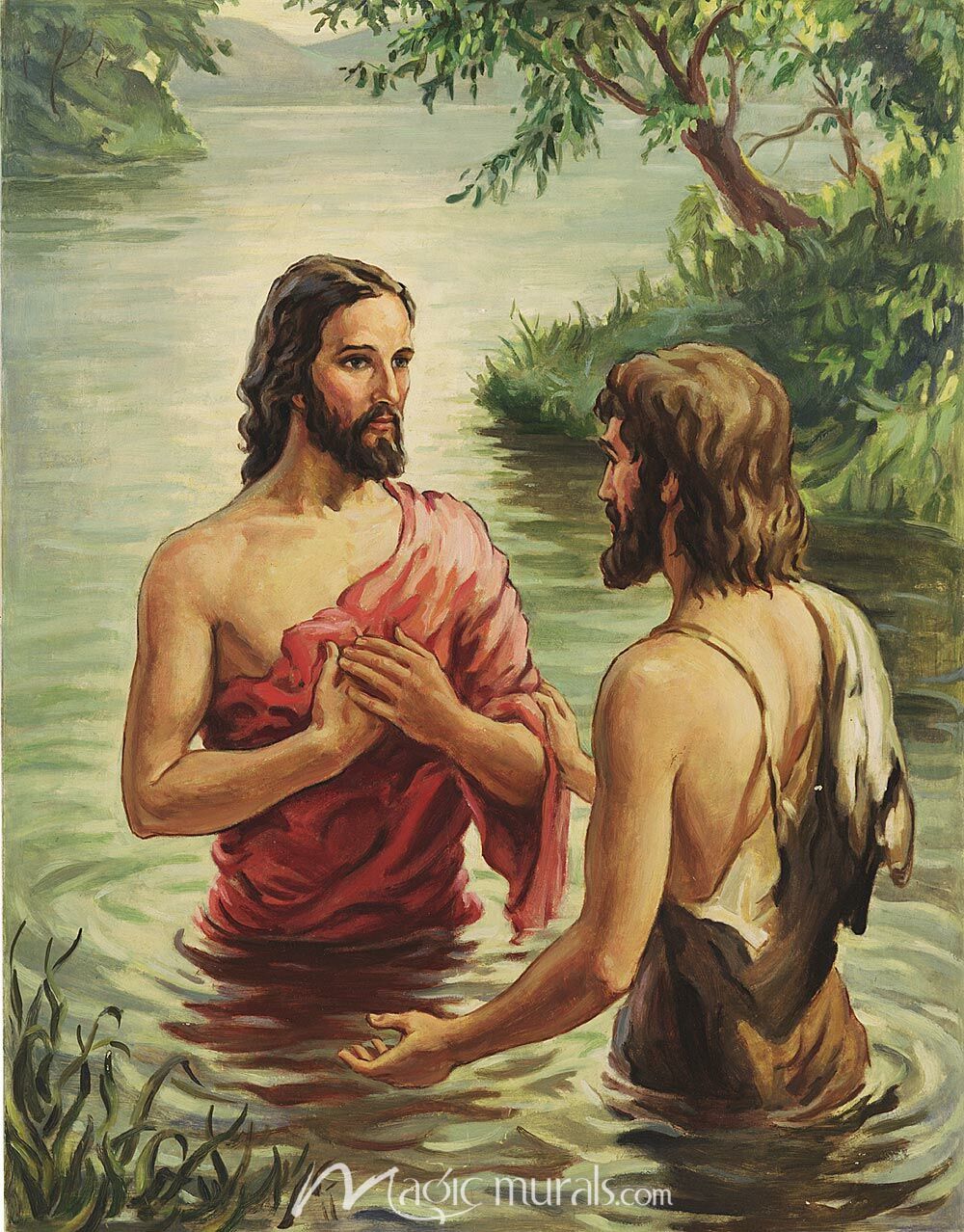 1000x1278 Jesus' Baptism Wallpaper Wall Mural
