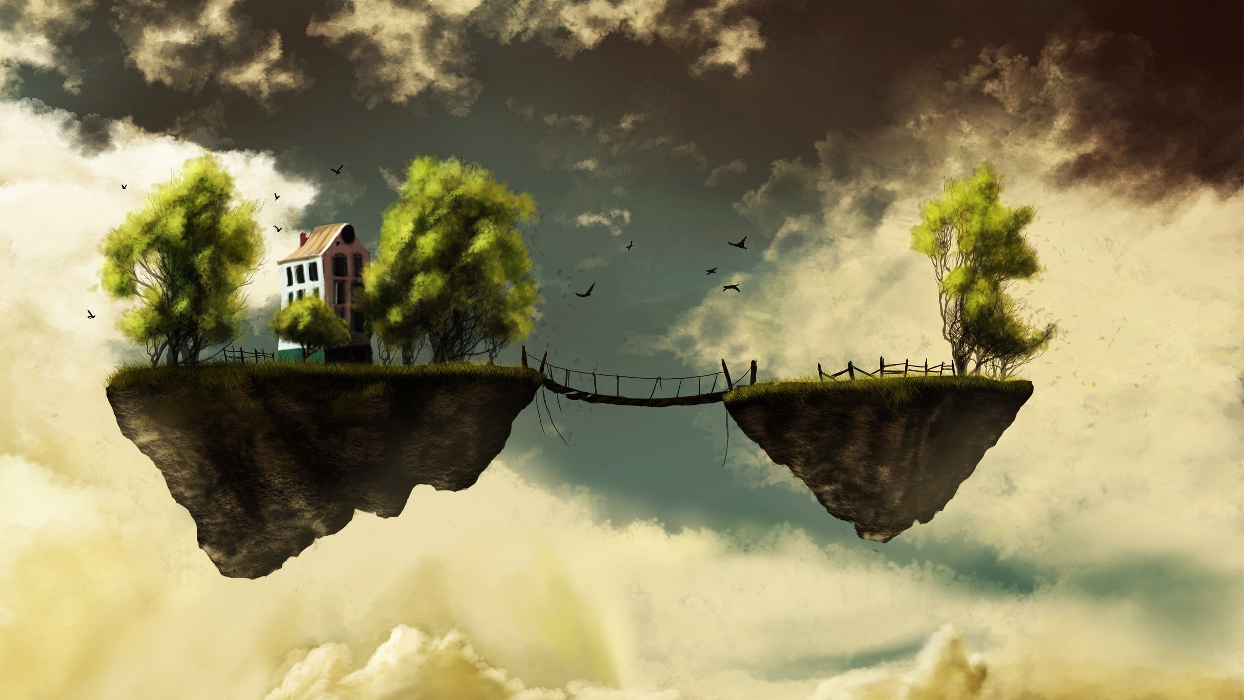 2560x1440 Floating Island Wallpaper and Background: Free HD Download