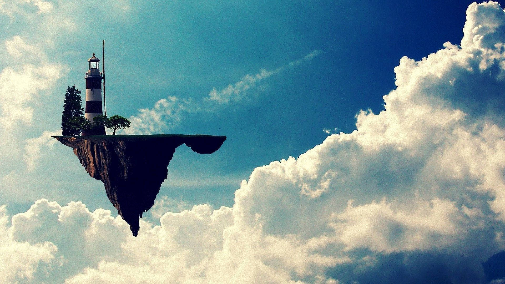 1920x1080 Floating Island Wallpaper