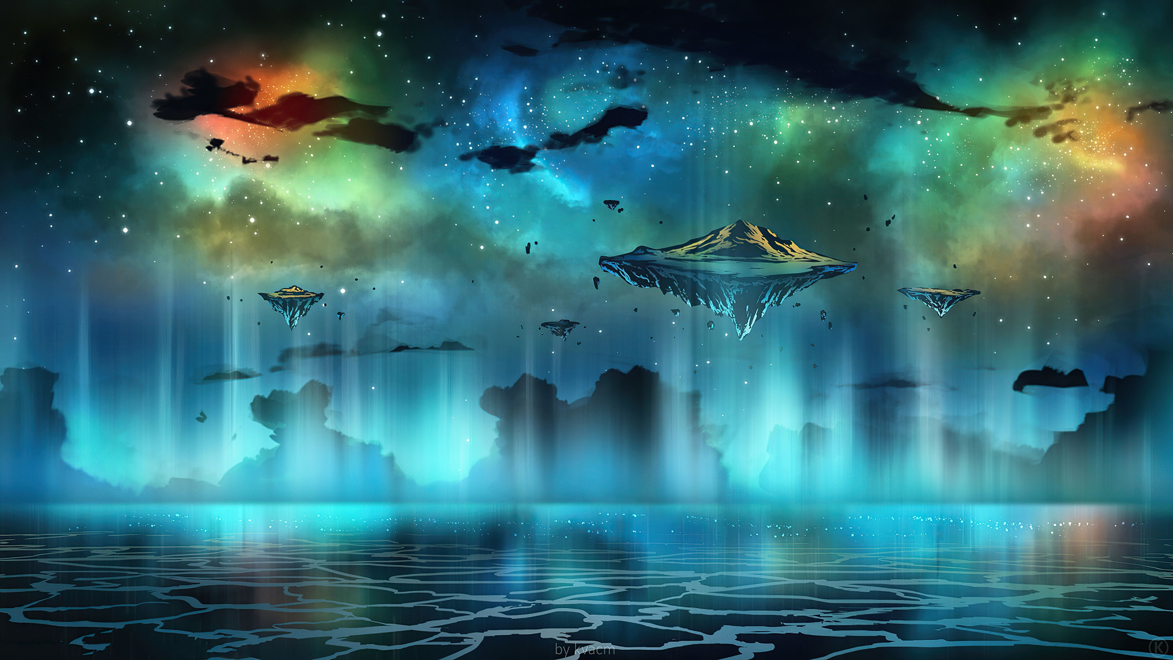 3840x2160 Floating Island 4k Wallpaper, HD Artist Wallpaper, 4k Wallpaper, Image, Background, Photos and Picture