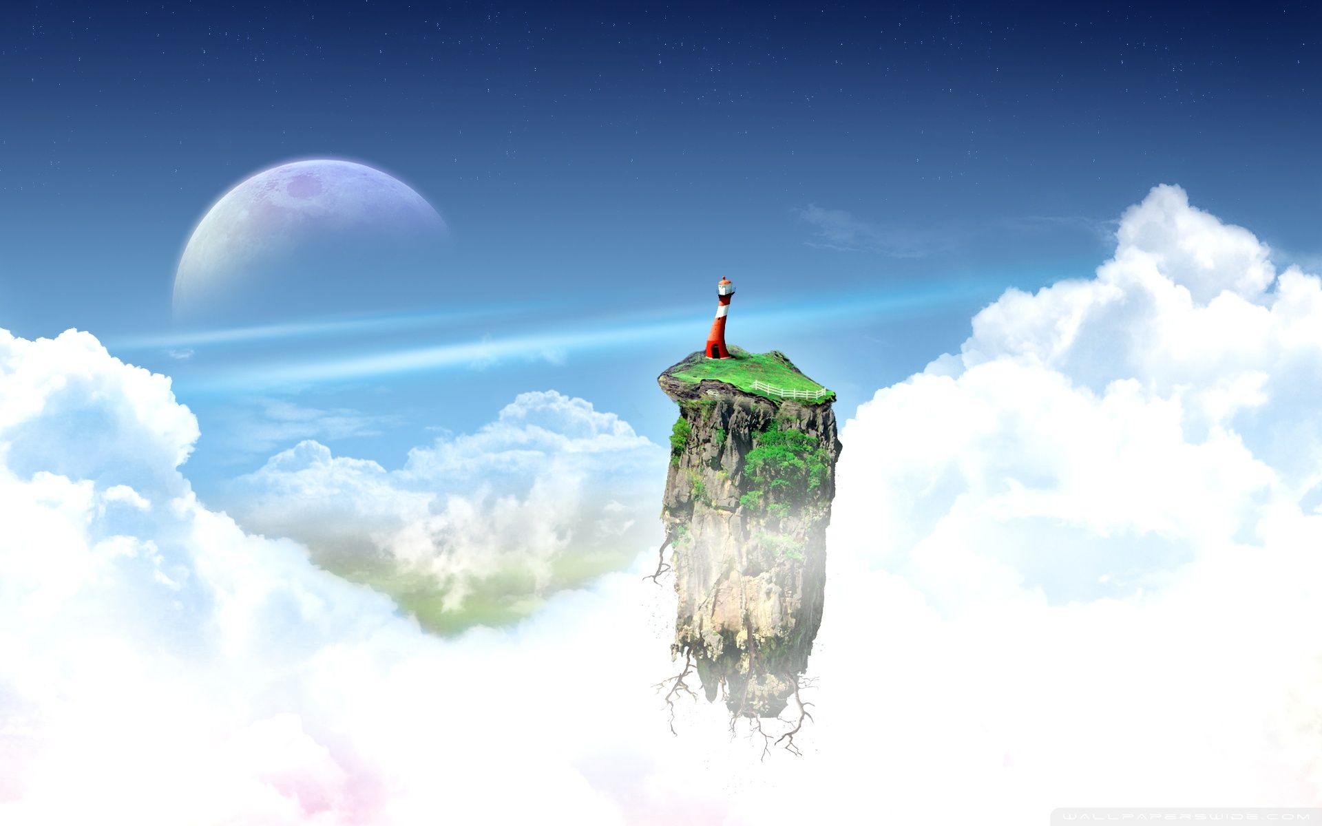 1920x1200 Flying Island 4K UHD Wallpaper for UltraHD Desktop and TV : Widescreen and UltraWide Display